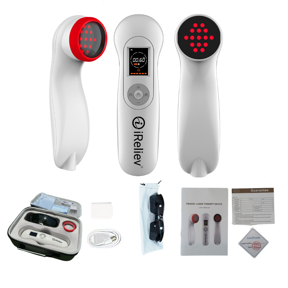 PainIQ+ Handheld Red Light & Infrared Laser Therapy Device by PlayMakar