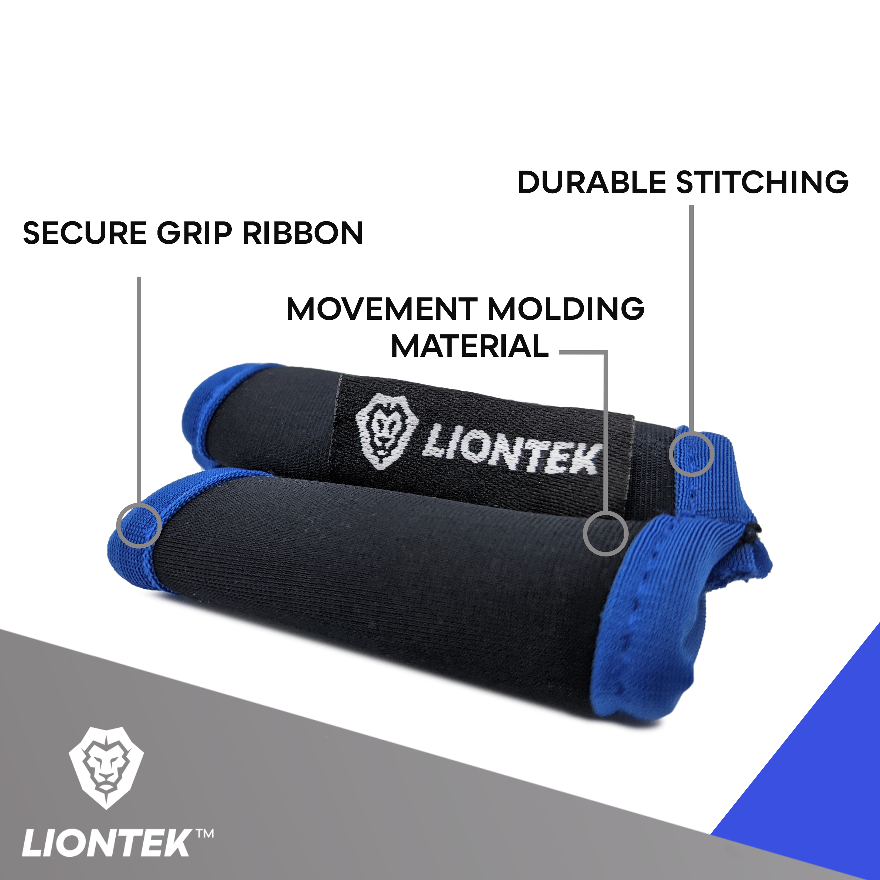 LIONTEK BJJ Outer Double Finger Sleeve Tape Replacement (Pinky-Ring/Pointer-Middle Finger) by Liontek