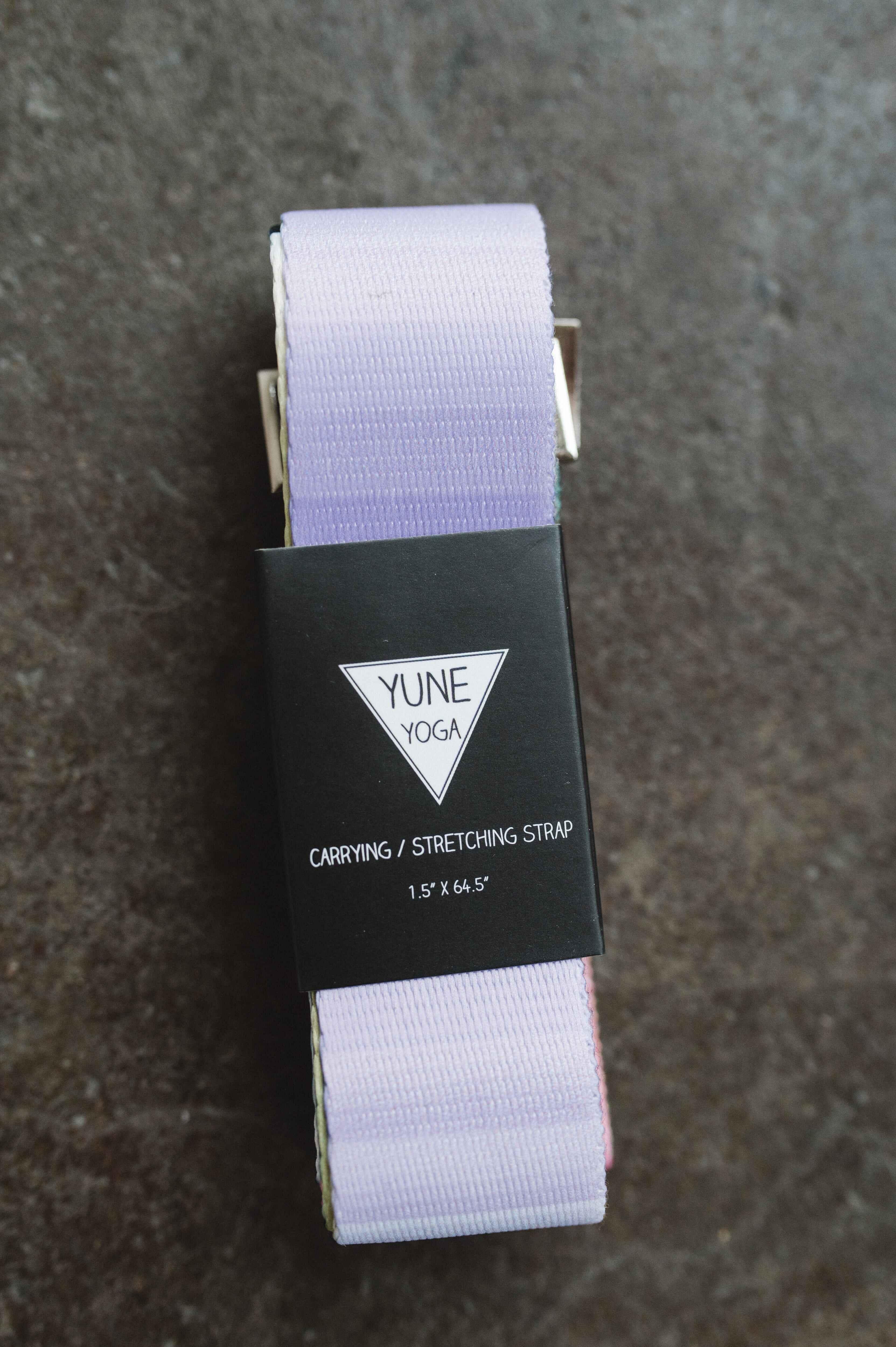 Yoga Strap | Stretching Strap | Metal Buckles | Multi Color | Yune Yoga | The Helena - Yune Yoga