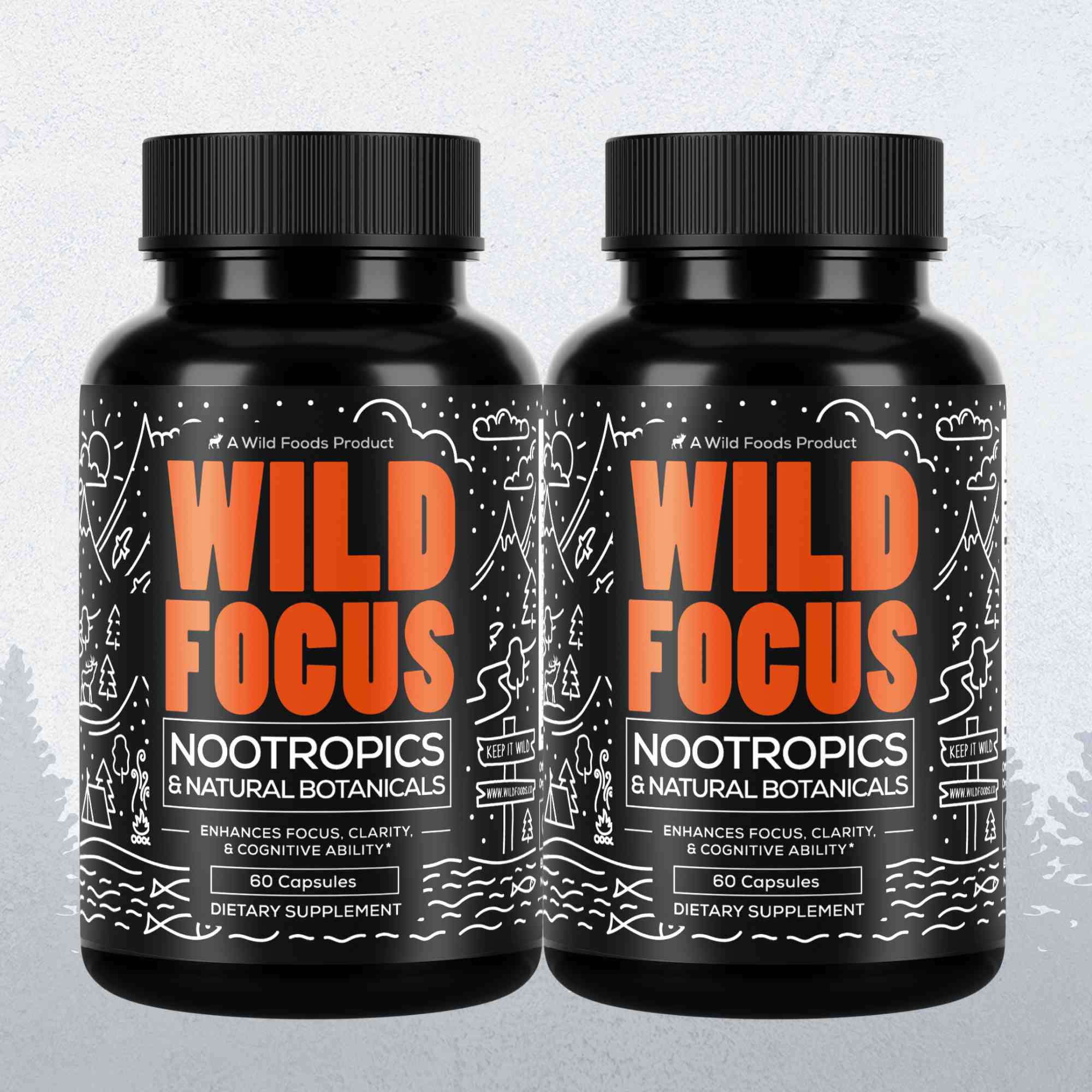 Focus Nootropic Blend, 30 servings – Cognitive Support for Memory & Focus by Wild Foods
