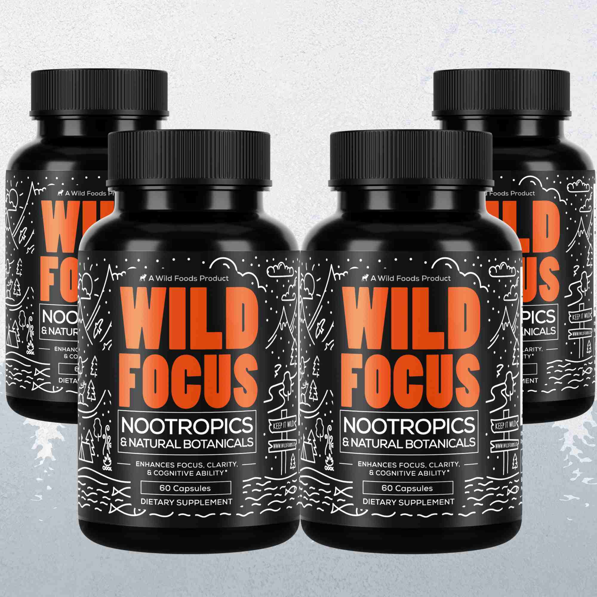 Focus Nootropic Blend, 30 servings – Cognitive Support for Memory & Focus by Wild Foods