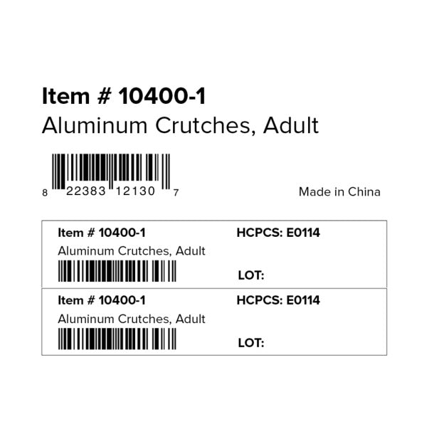 Aluminum Crutches with Accessories