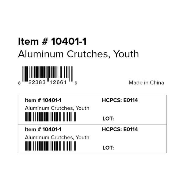 Aluminum Crutches with Accessories