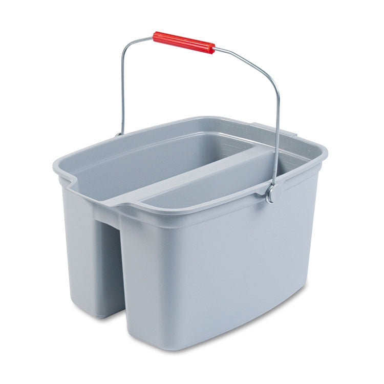 RUBBERMAID 19-QT כפול
דלי שירות, אפור /EA
