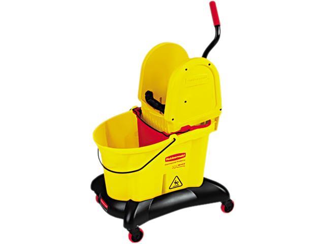 Rubbermaid 35 qt. WaveBrake Yellow Mopping Bucket and Wringer (Rubbermaid  7580-88)