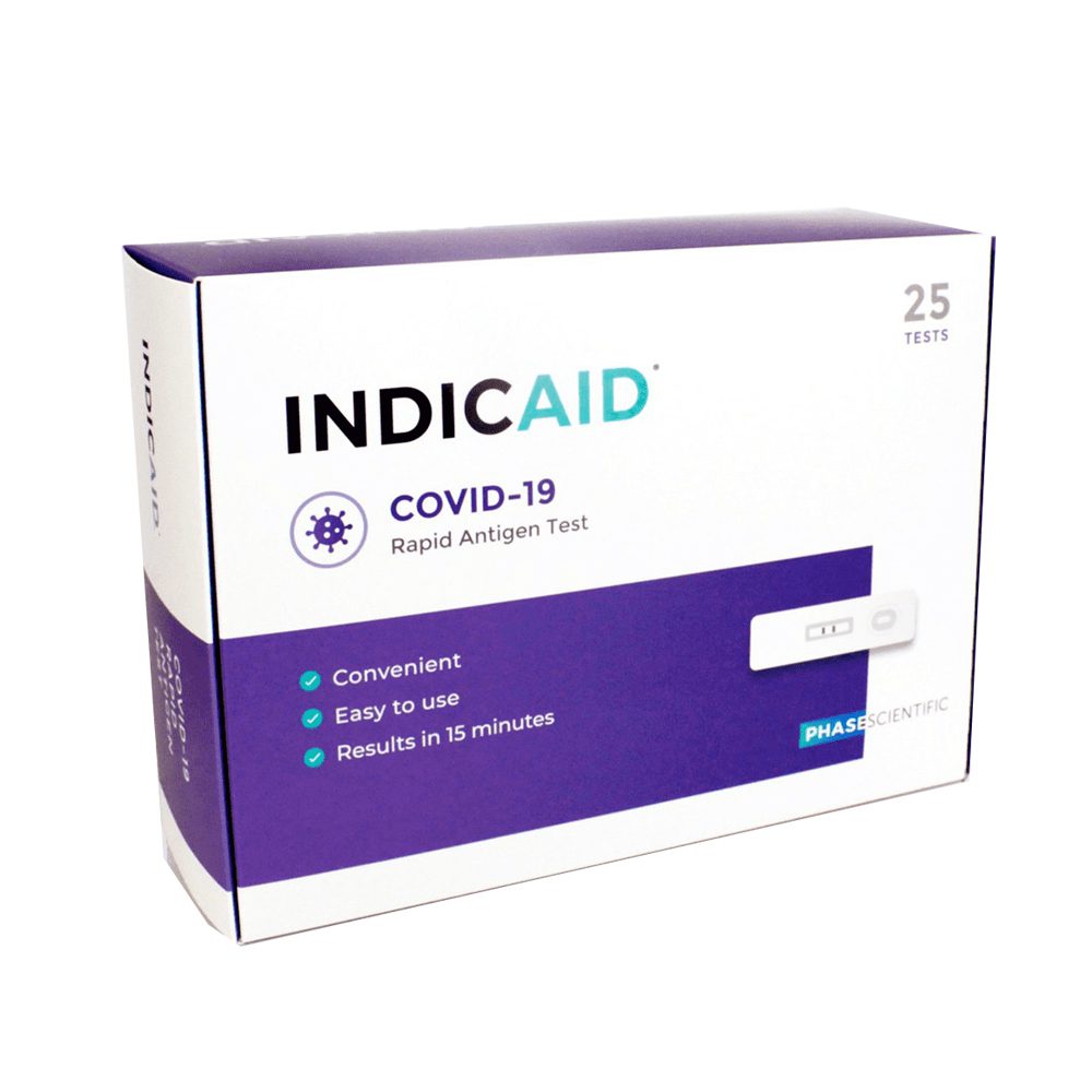 INDICAID™ COVID-19 Rapid Antigen Test Kit  - Case of 450