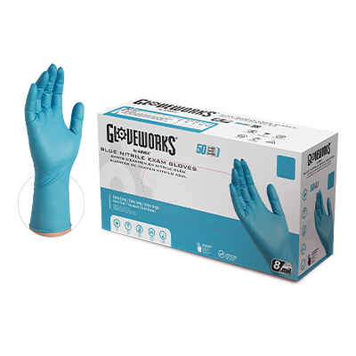 AMMEX Gloveworks Nitrile Powder Free Exam Gloves 500-1000/CS