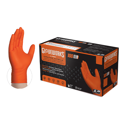 AMMEX Gloveworks Textured Nitrile Powder Free Industrial Gloves  1000/CS