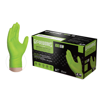 AMMEX Gloveworks Textured Nitrile Powder Free Industrial Gloves 1000/CS