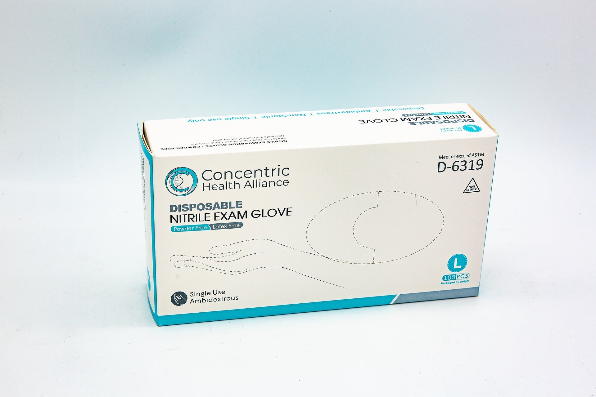 Concentric Health Alliance Nitrile Exam Gloves - 100/BX