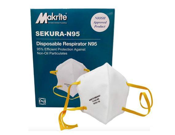 Makrite Sekura N95 Mask Respirator 480/CS (Soft Shell) - One Source Medical Supplies