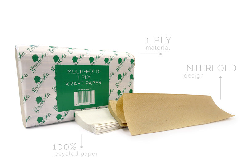 CrystalWare GreenSoft Multi Fold Paper Towels 4,008/Case
