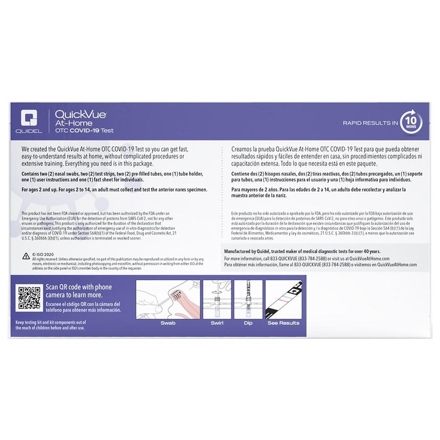 Quidel QuickVue At-Home Antigen OTC COVID-19 Test Kit - One Source Medical Supplies