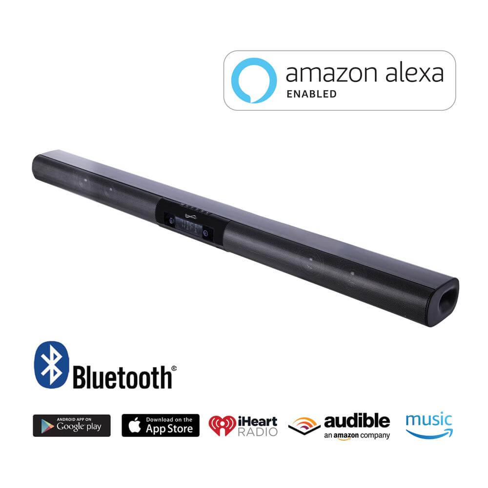 Supersonic 37" Premium Optical Bluetooth SoundBar System with Voice Control by Jupiter Gear