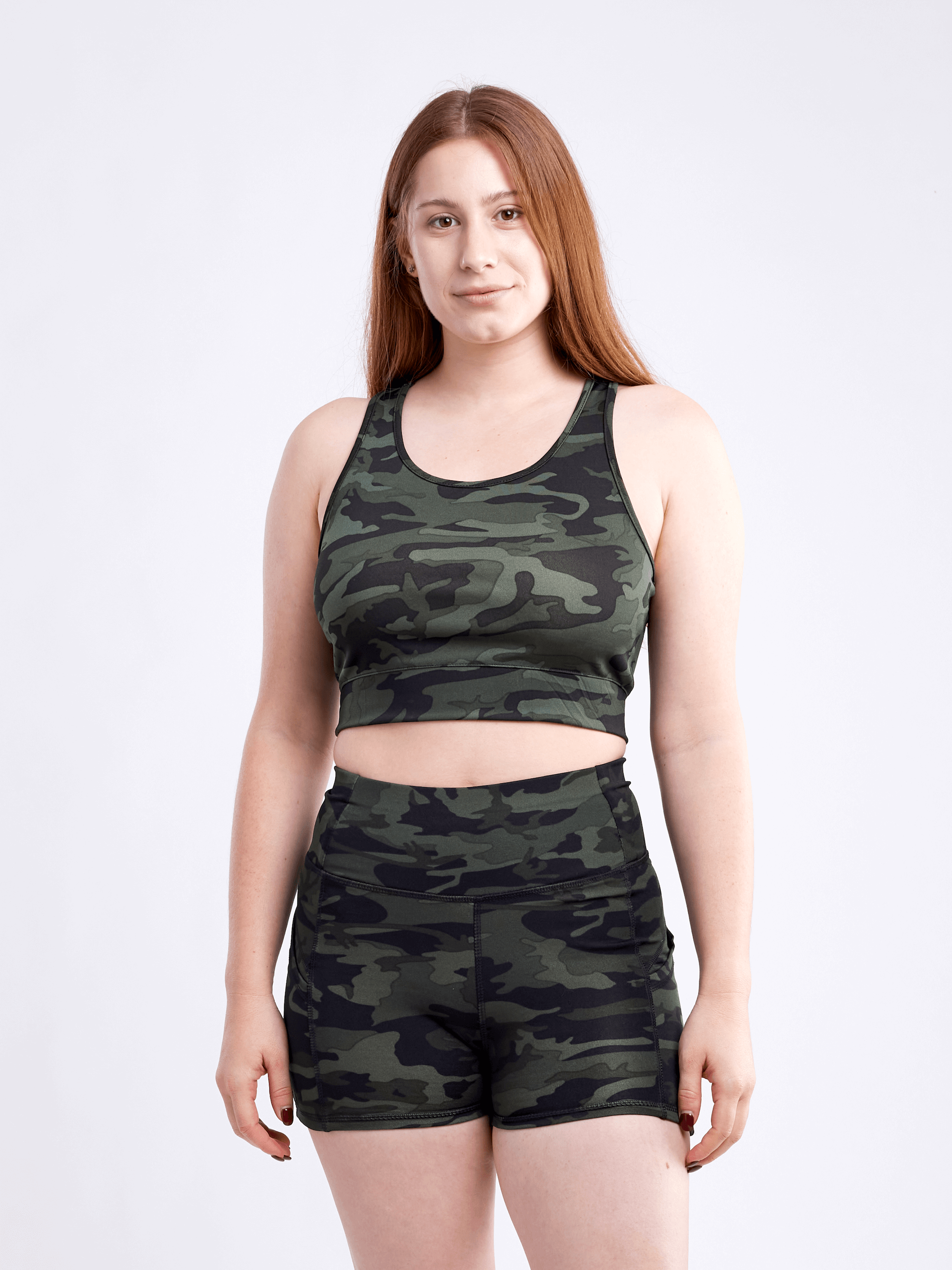 JupiterGear High-Waisted Athletic Shorts with Side Pockets by Jupiter Gear