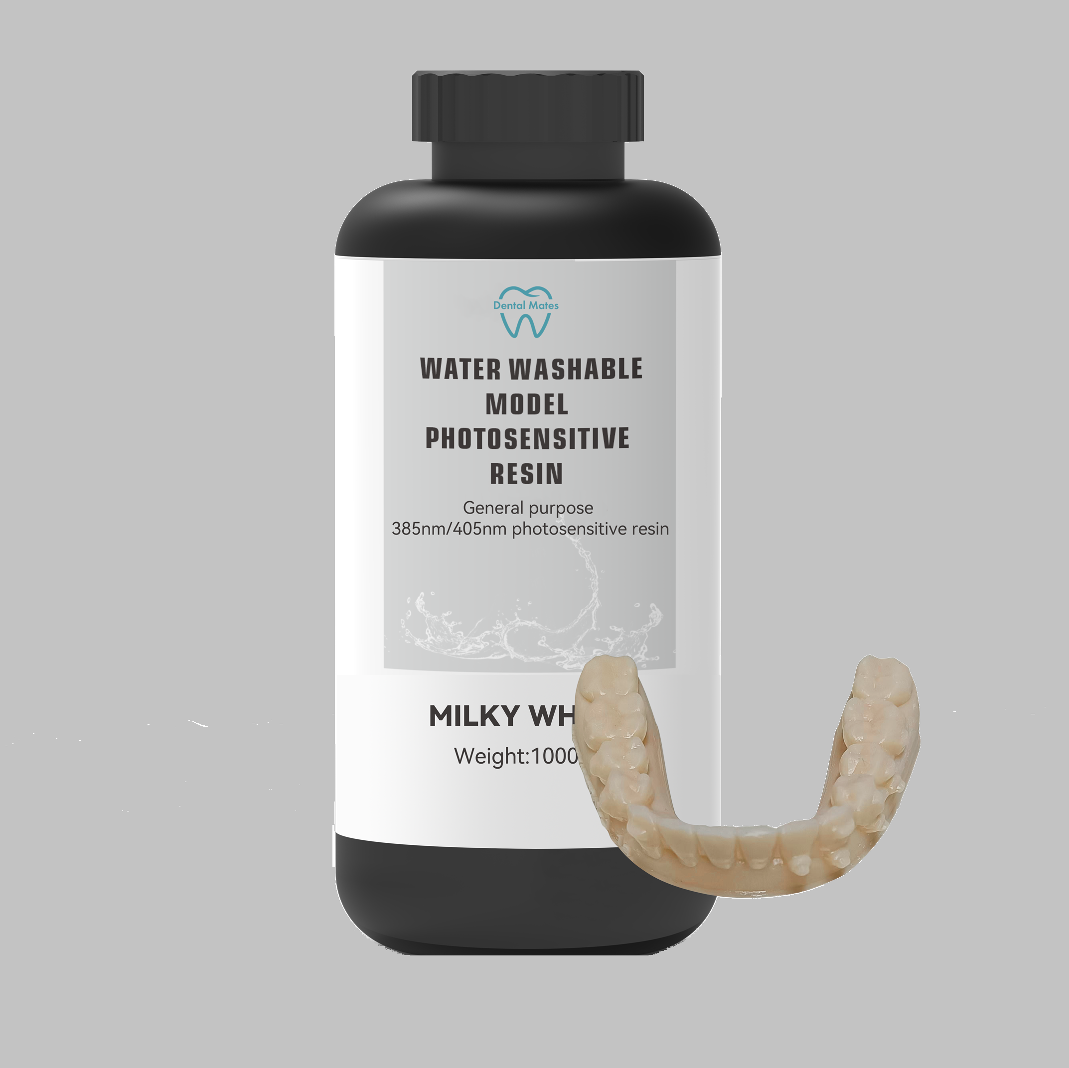 Dental Model Resin for DLP and LCD Printers 1,000ml(1kg) Water Washable