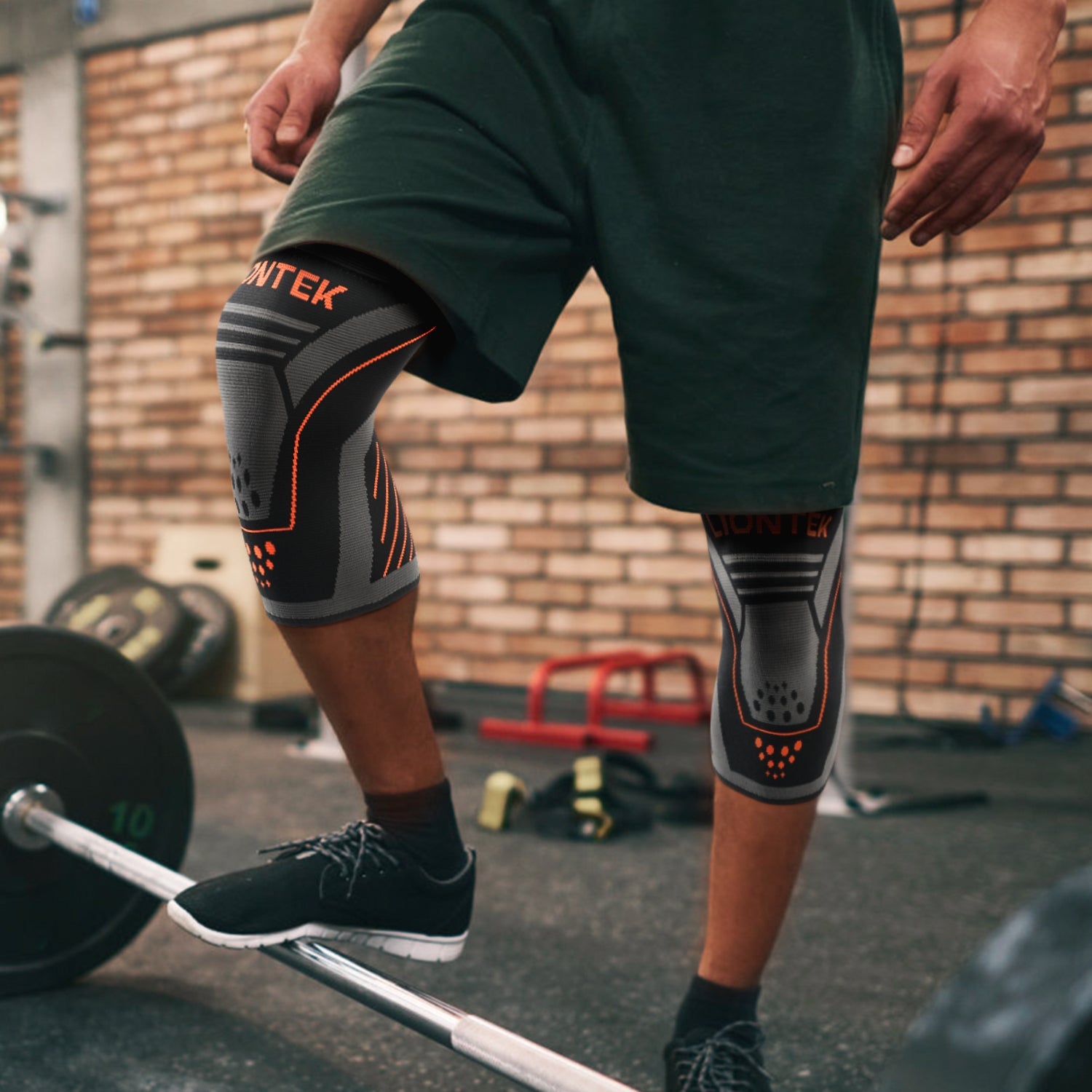 LIONTEK Knee Sleeve Pair - Compression Sleeve by Liontek