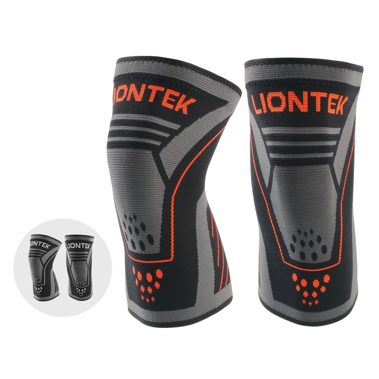 LIONTEK Knee Sleeve Pair - Compression Sleeve by Liontek