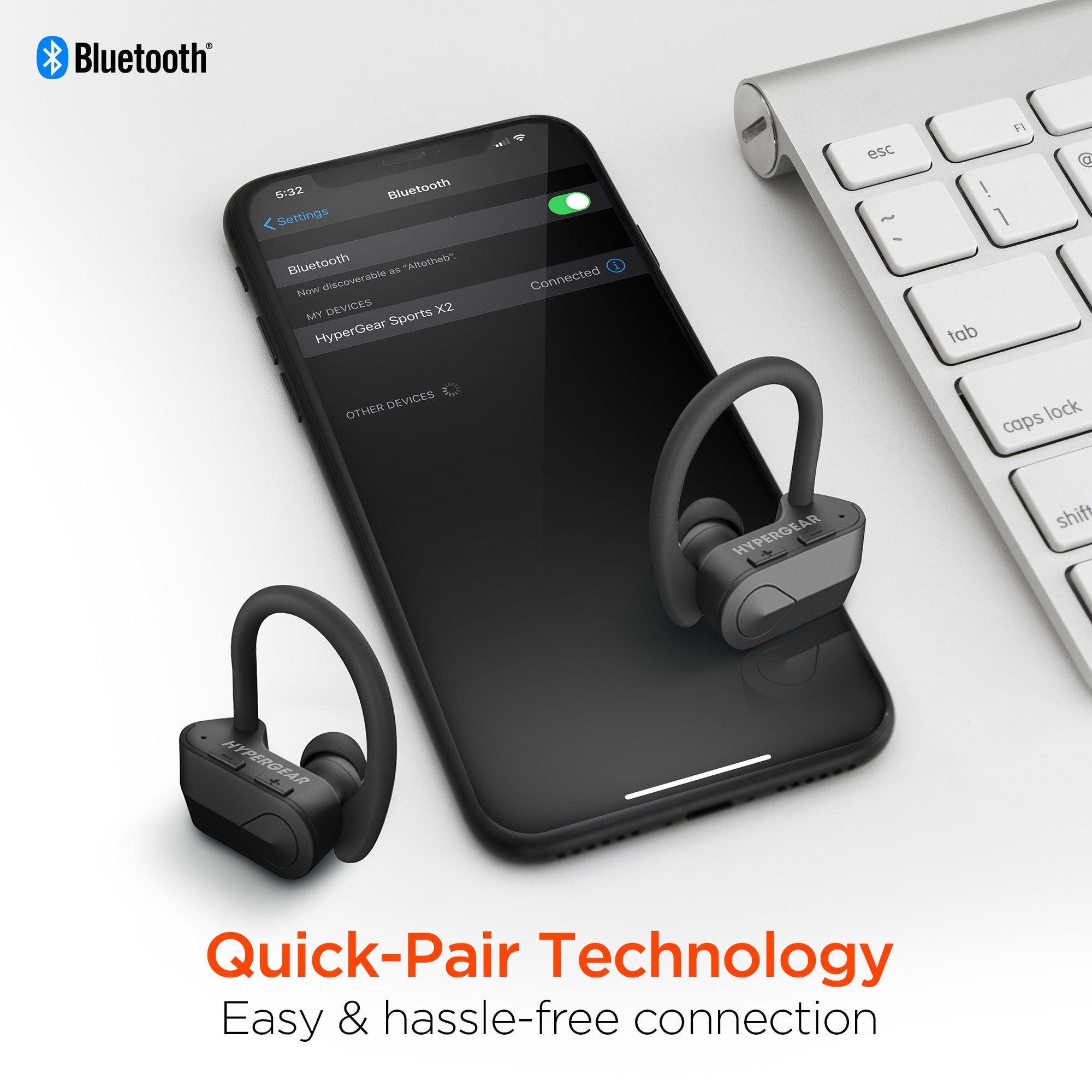 HyperGear Sport X2 True Wireless Earbuds with 4 Hours of Playtime per Charge by Jupiter Gear