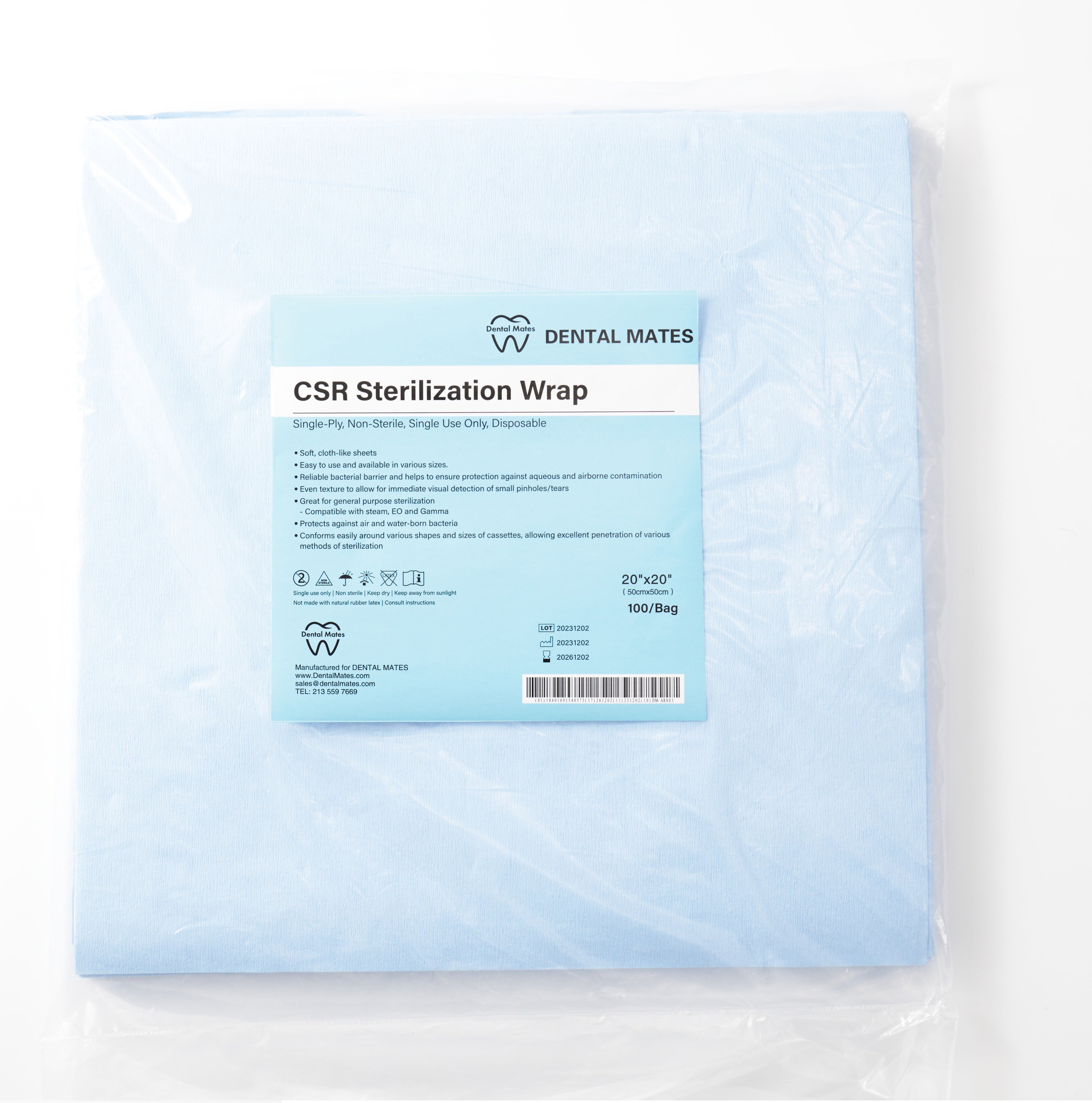 CSR Sterilization Wrapping Paper Blue