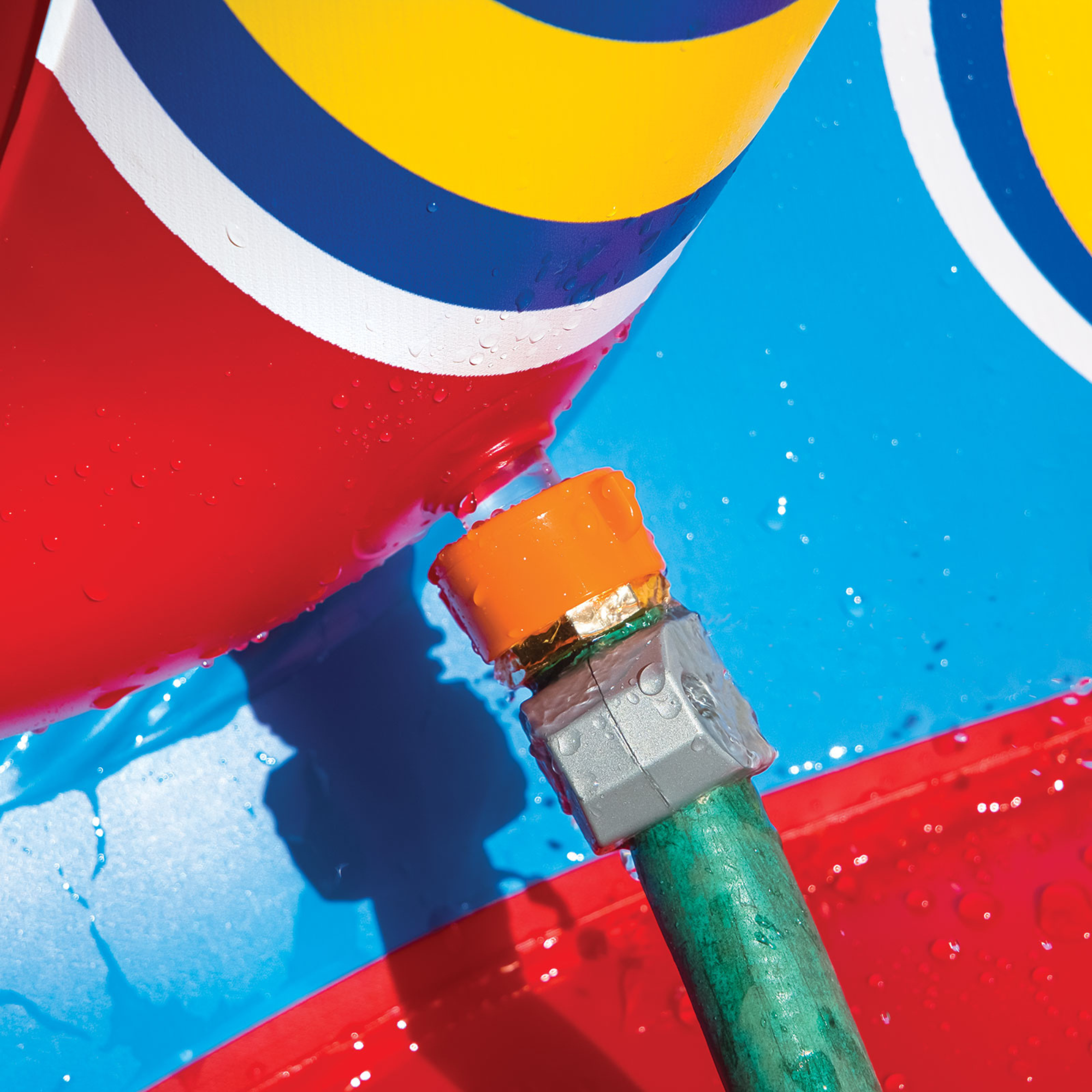 WOW Sports Slide N Smile Inflatable Pool Slide with Sprinklers for Kids and Adults by Jupiter Gear