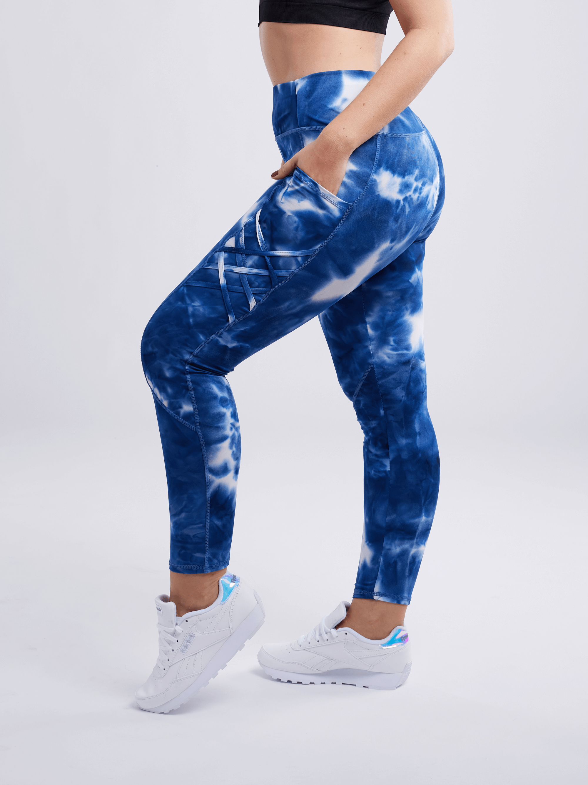 JupiterGear High-Waisted Criss-Cross Training Leggings with Hip Pockets by Jupiter Gear