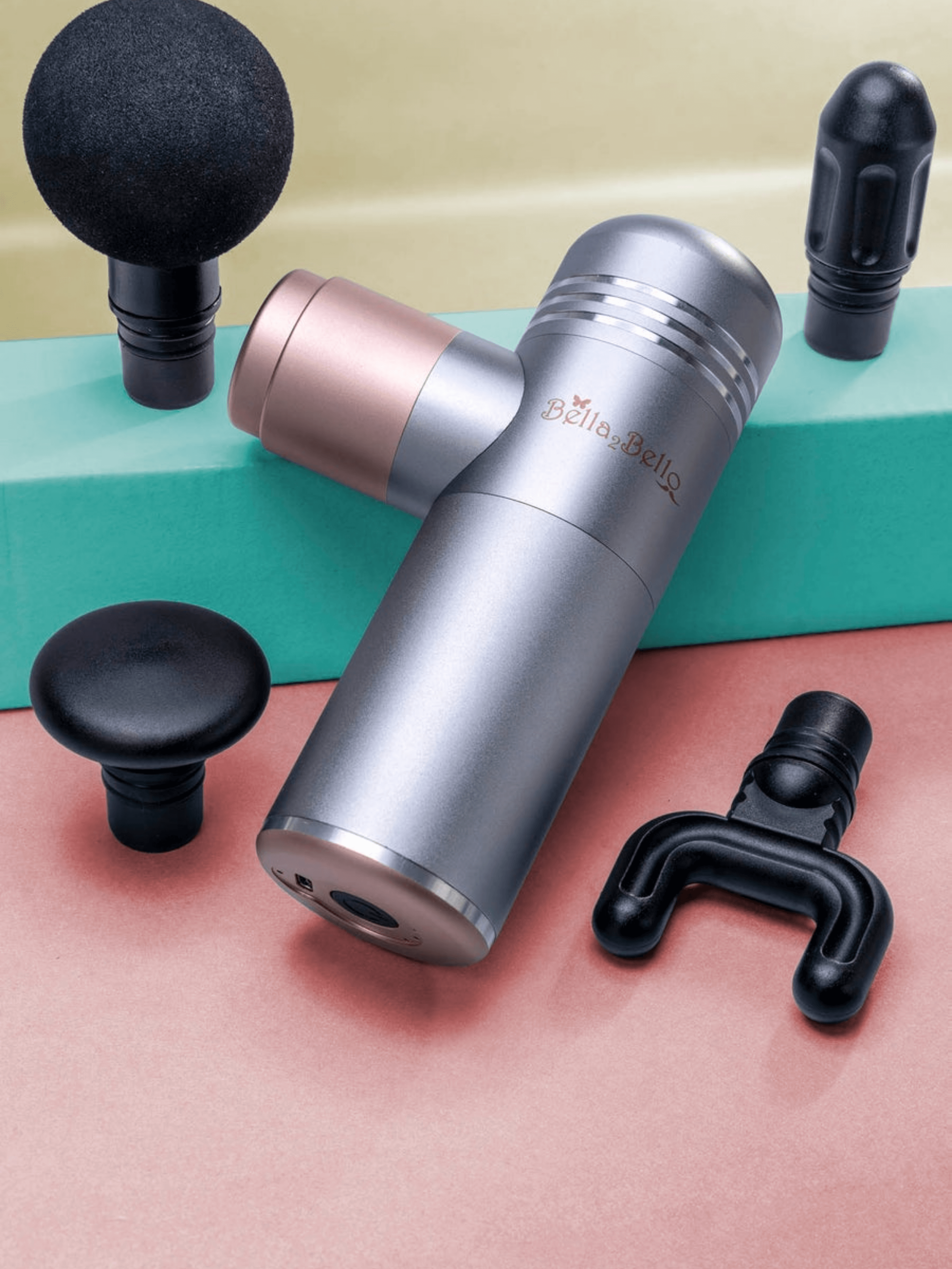 Bella2Bello G9 Mini Massage Gun (Silver) by Jupiter Gear