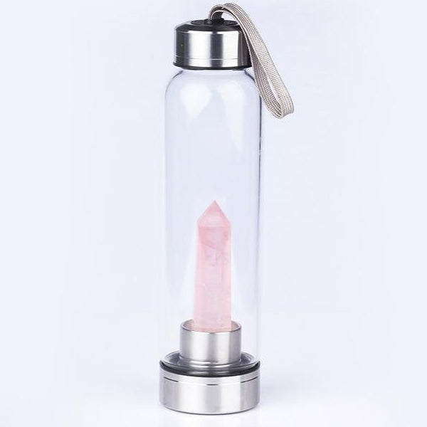 Pure Essence Natural Stone Infused Water In Glass Bottle Vista Shops