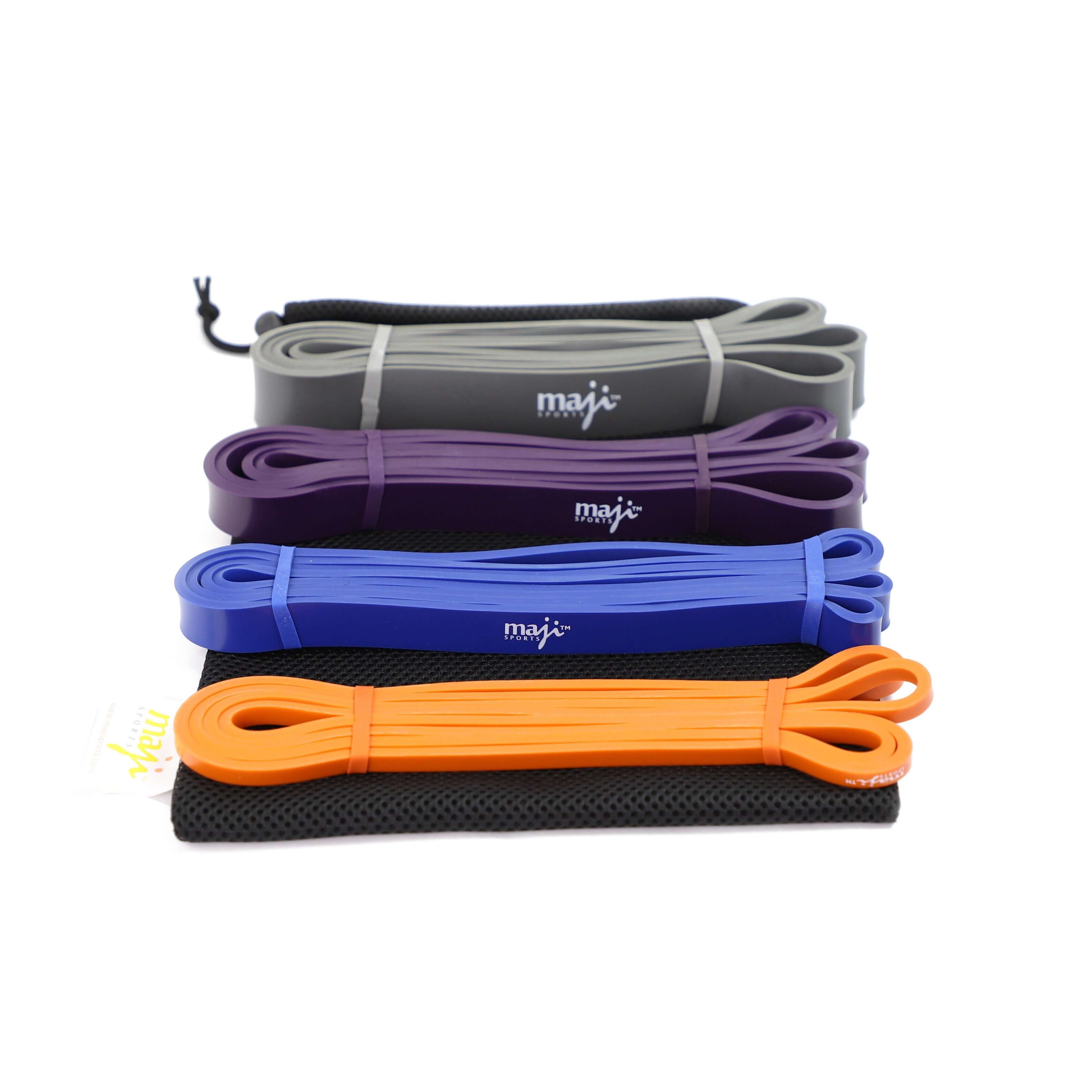 Maji Sports Pack Of Four Full Body Workout Super Bands by Jupiter Gear