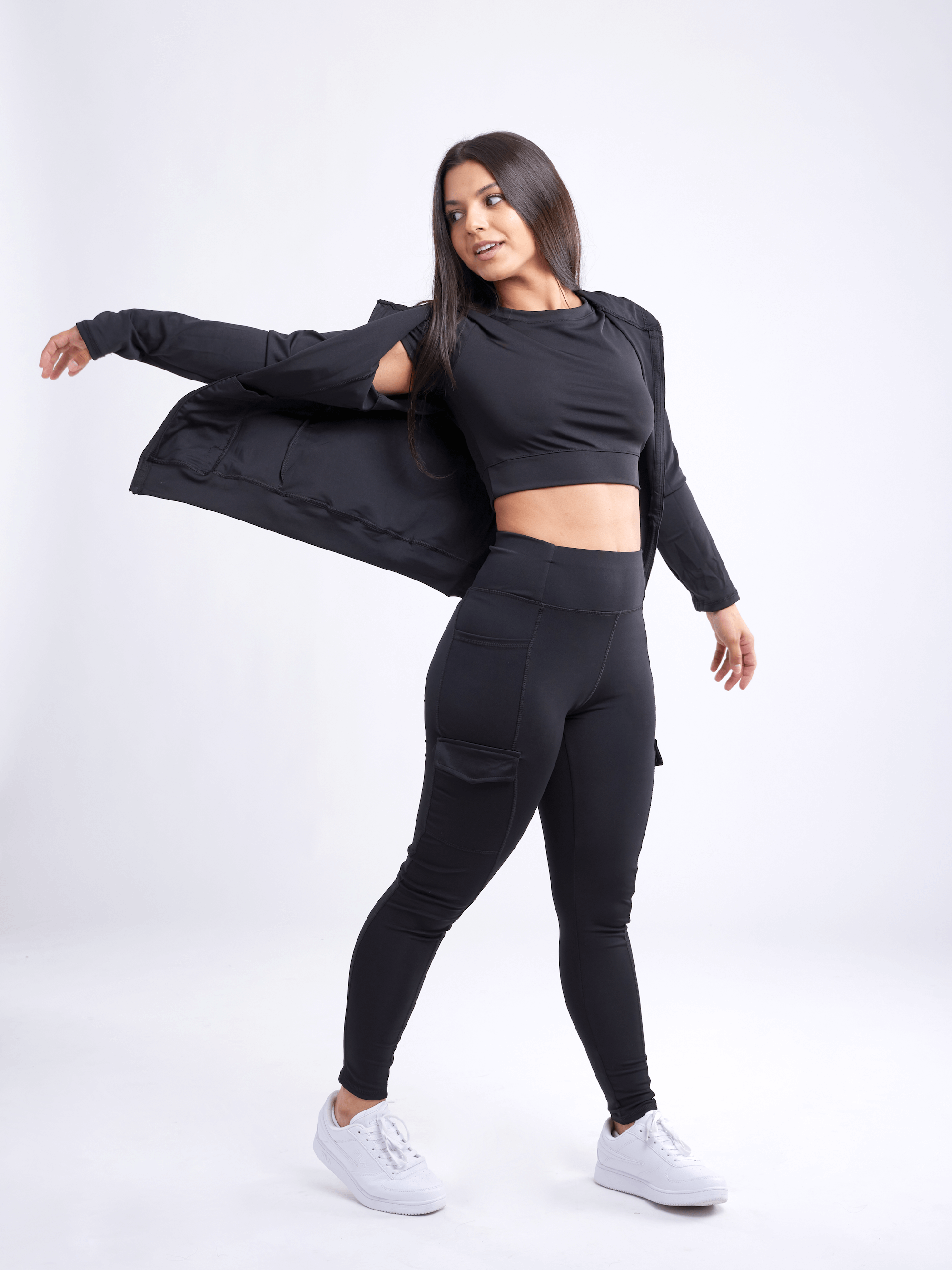 JupiterGear High-Waisted Leggings with Side Cargo Pockets by Jupiter Gear