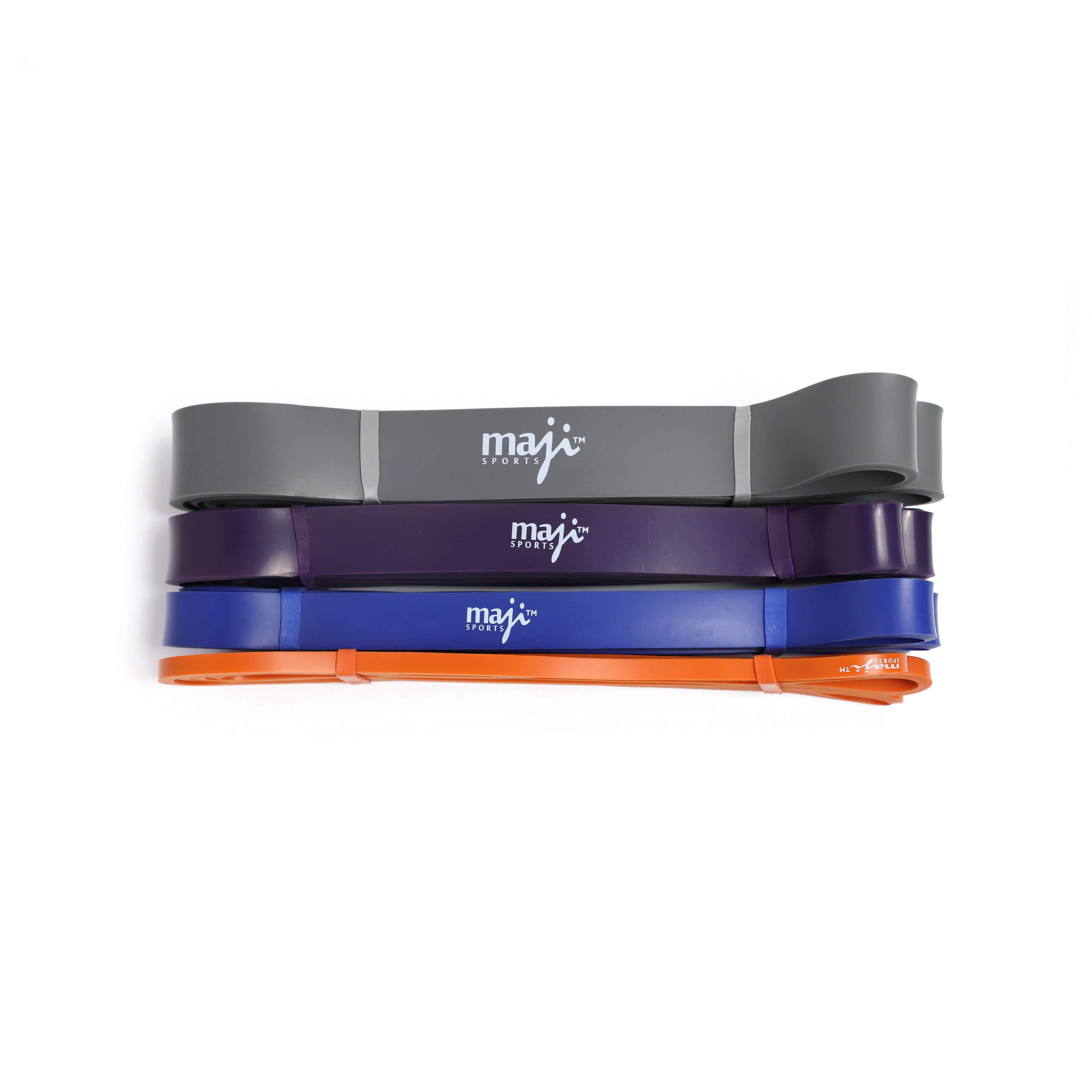 Maji Sports Pack Of Four Full Body Workout Super Bands by Jupiter Gear