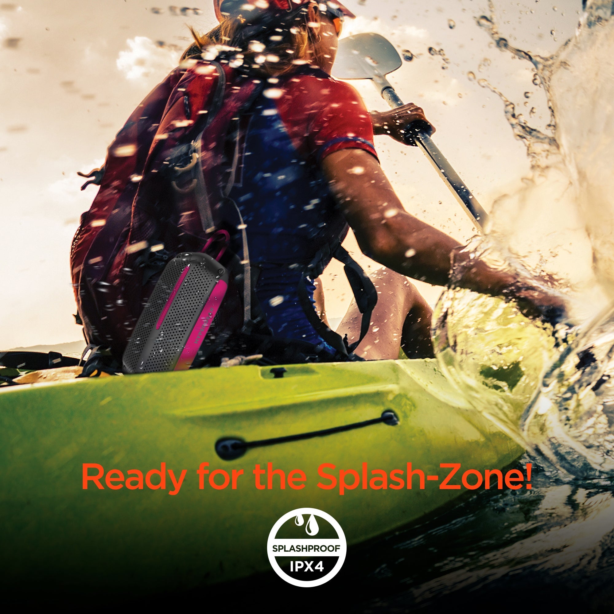 HyperGear Wave Water Resistant Wireless Speaker with Extended Battery Life by Jupiter Gear