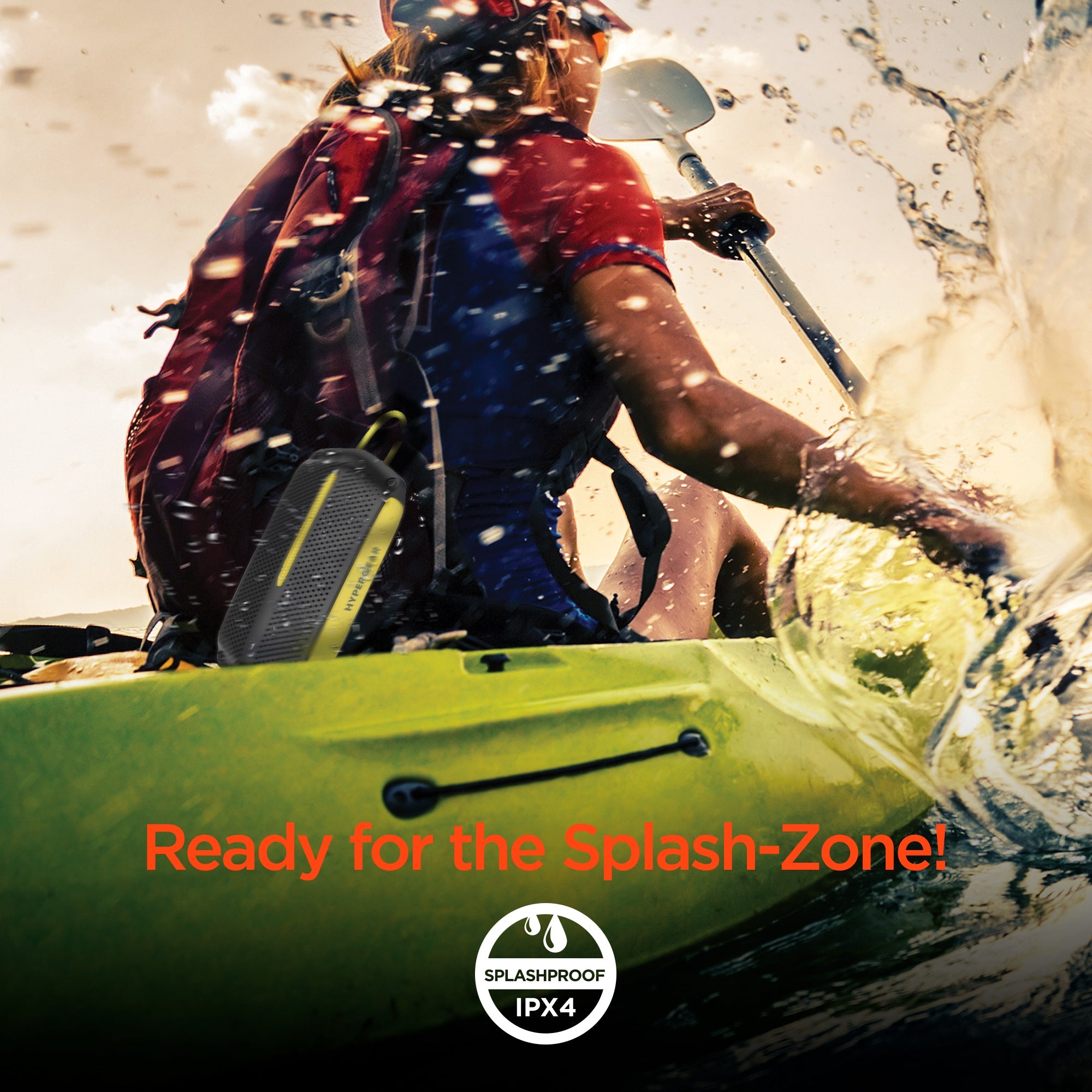 HyperGear Wave Water Resistant Wireless Speaker with Extended Battery Life by Jupiter Gear