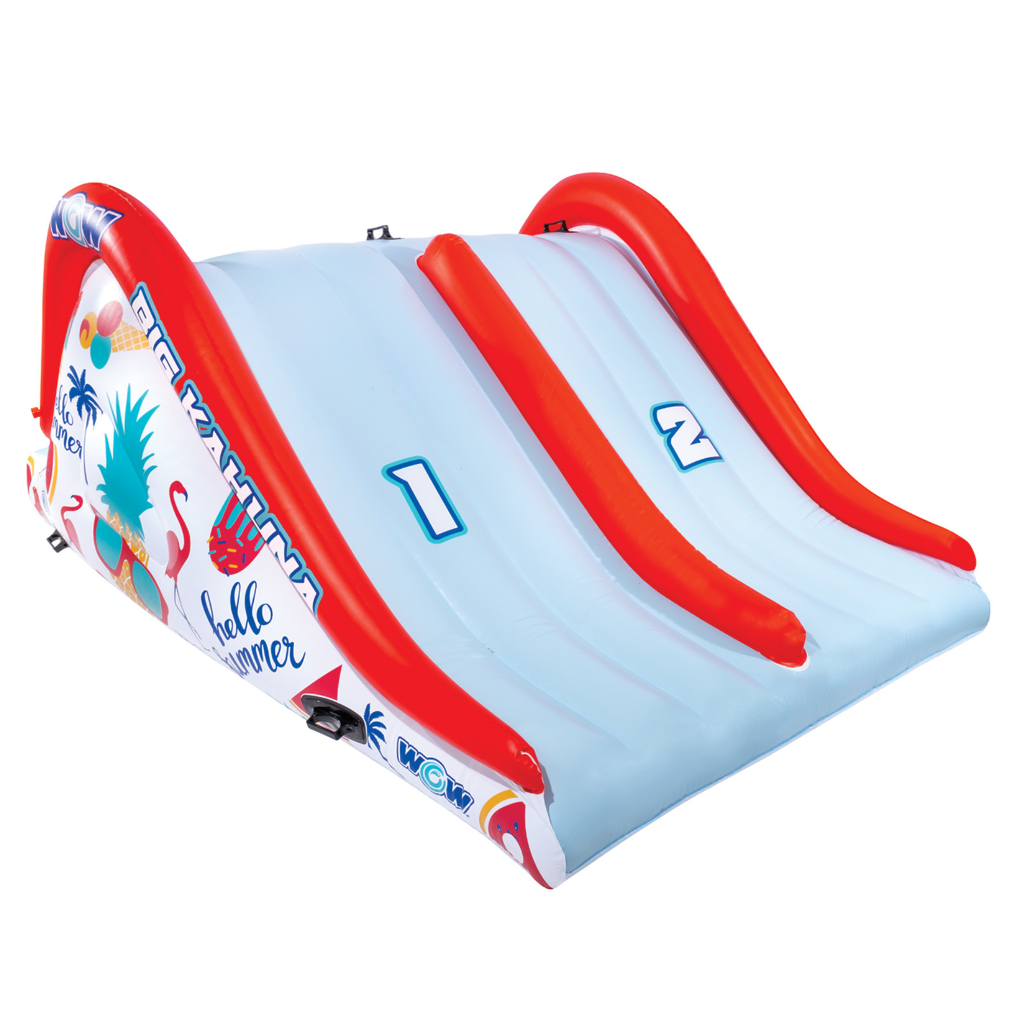 WOW Sports Big Kahuna Two-Lane Slide for In-Ground Pools by Jupiter Gear