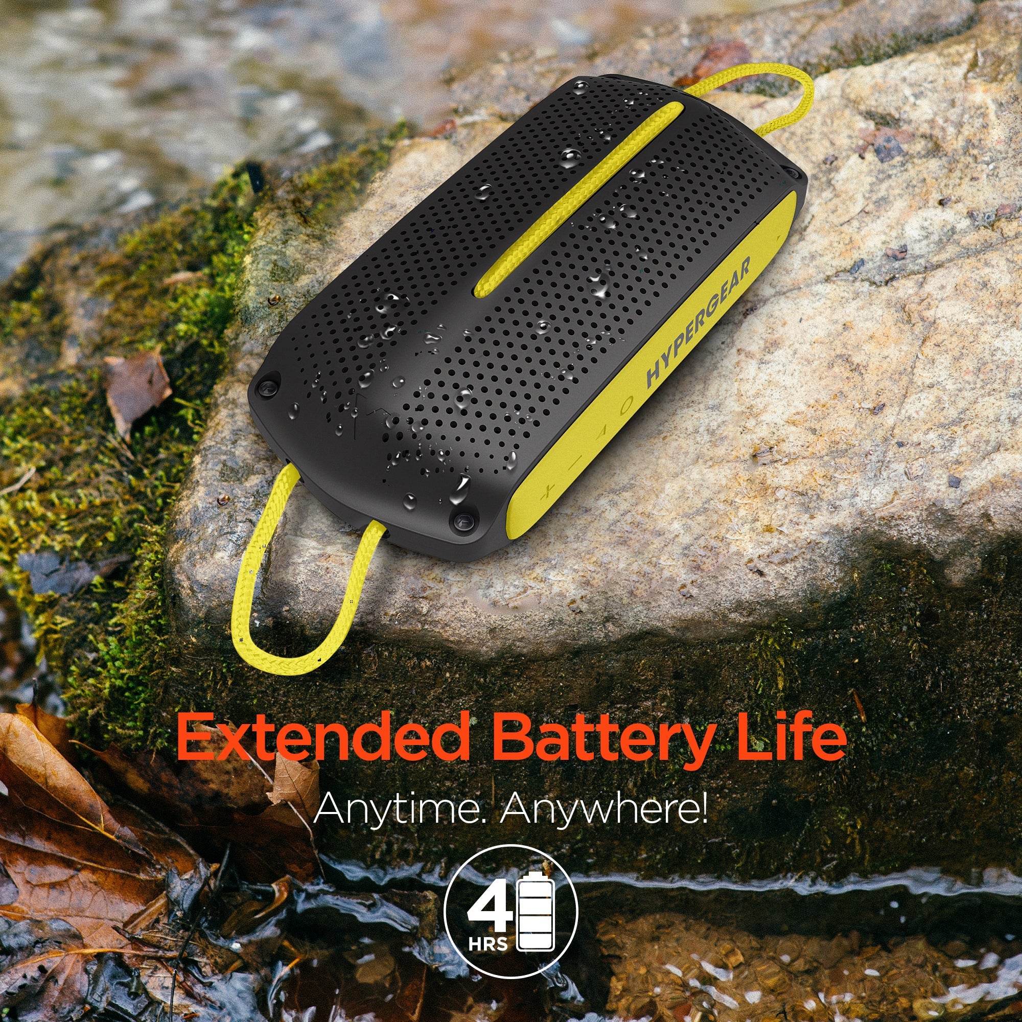 HyperGear Wave Water Resistant Wireless Speaker with Extended Battery Life by Jupiter Gear