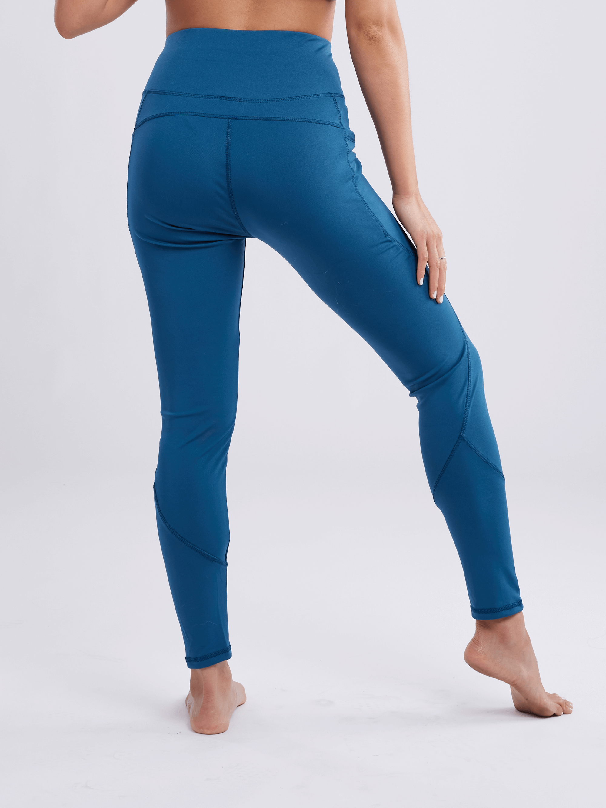 JupiterGear High-Waisted Classic Gym Leggings with Side Pockets by Jupiter Gear