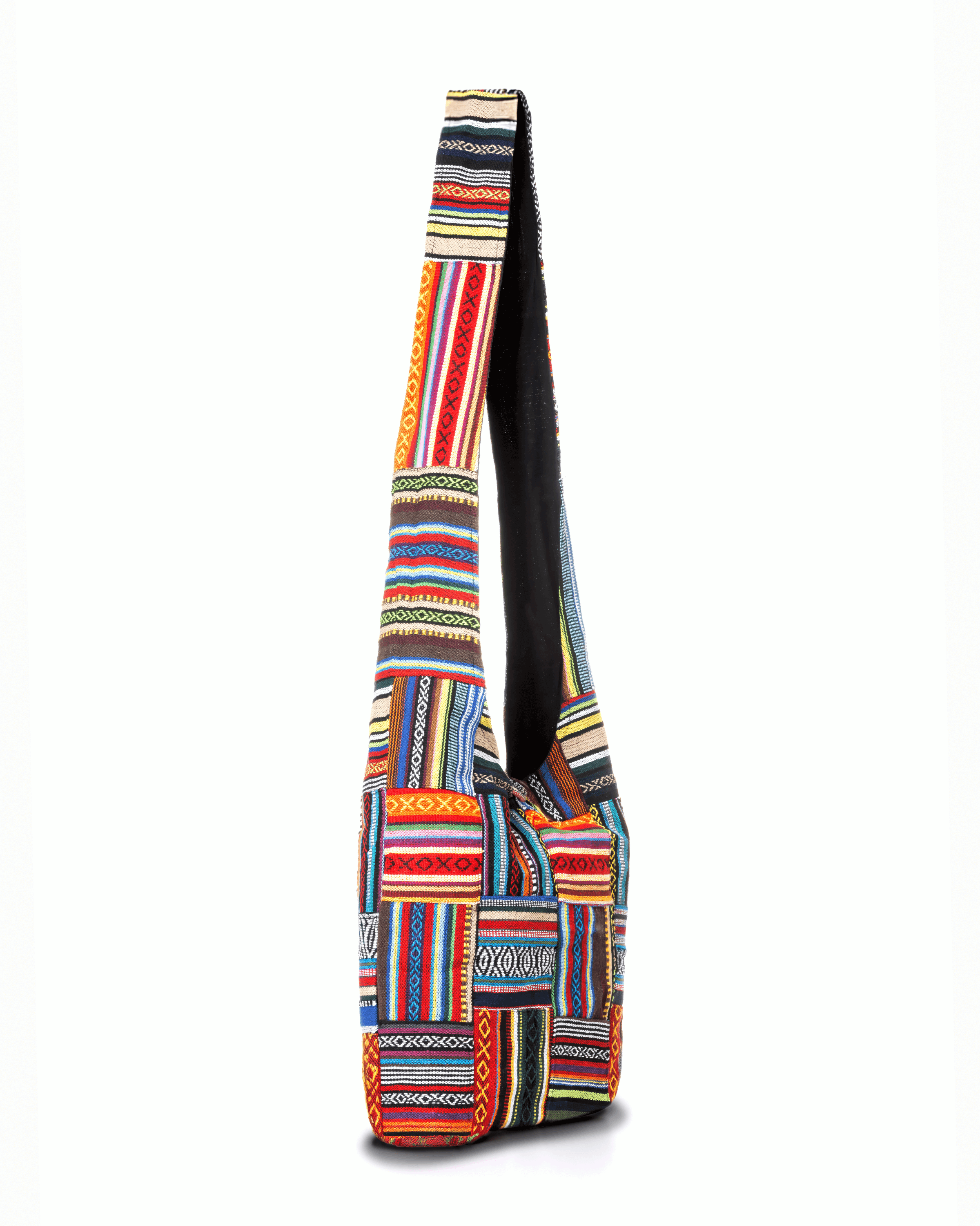 Kathmandu Collection Patchwork Striped Hobo Bag by Jupiter Gear