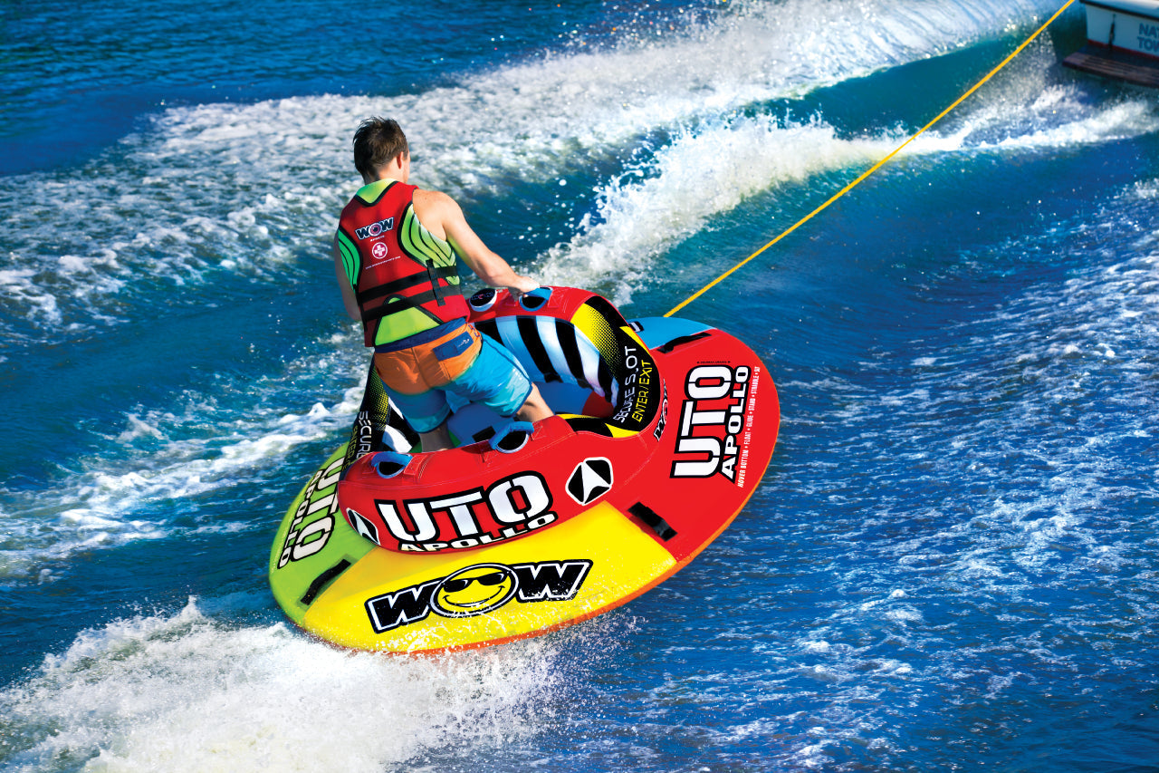WOW Sports Uto Apollo 2 Person Towable Water Tube For Pool and Lake (18-1090 ) by Jupiter Gear