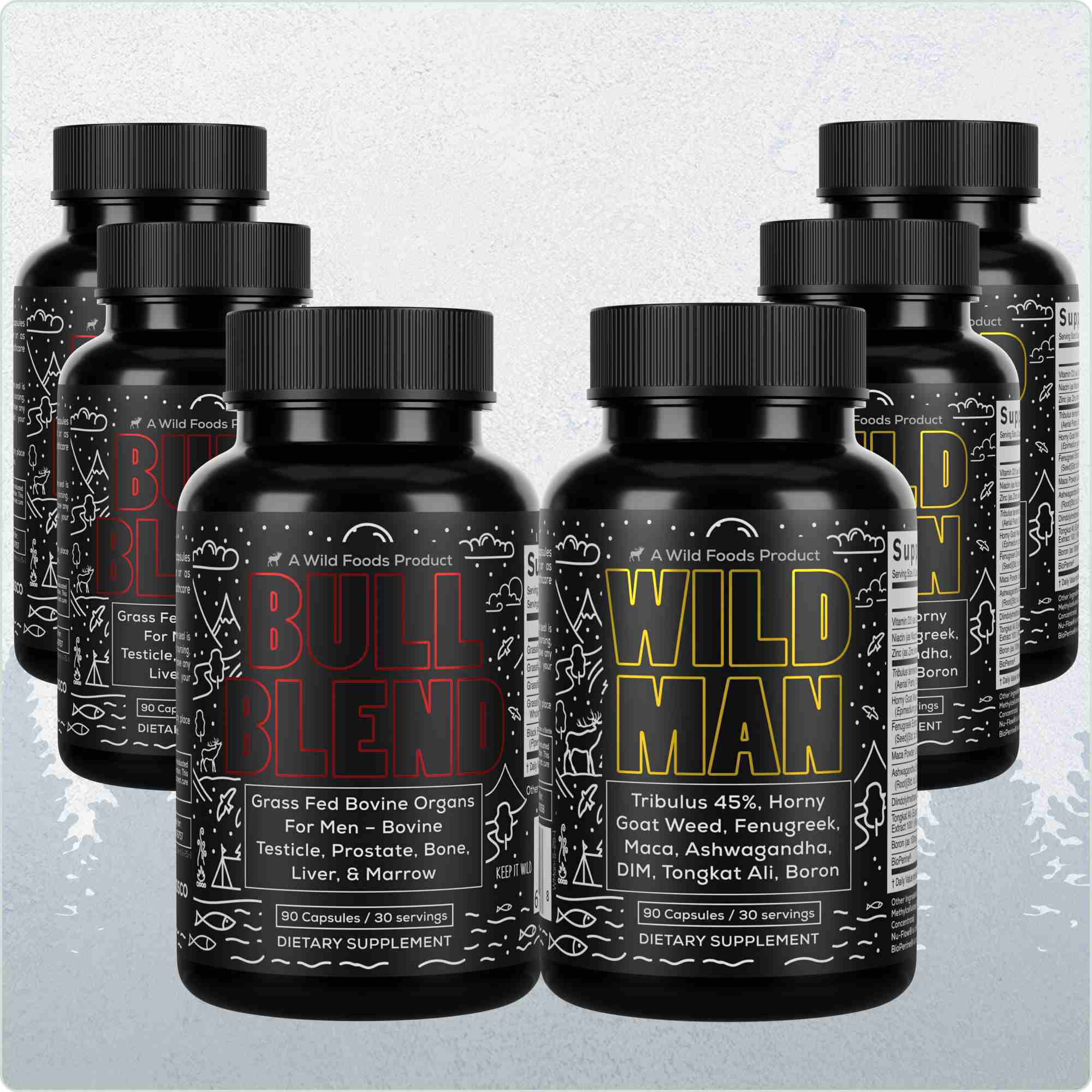 Wild Man Herbal Stack – Male Hormone Balance & Performance by Wild Foods