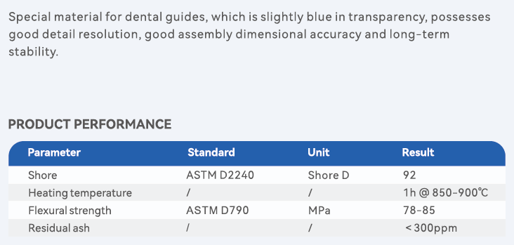 Precision Wax Casting Resin for DLP and LCD Printers