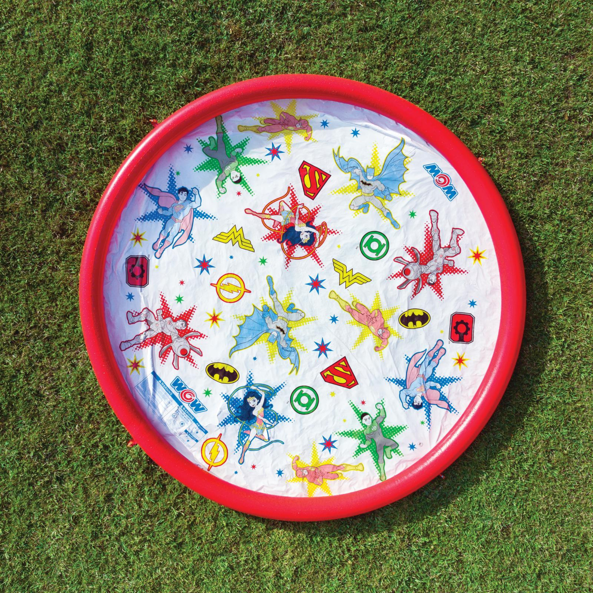 WOW Sports DC Comics Justice League 12ft Splash Pad and Wading Pool by Jupiter Gear