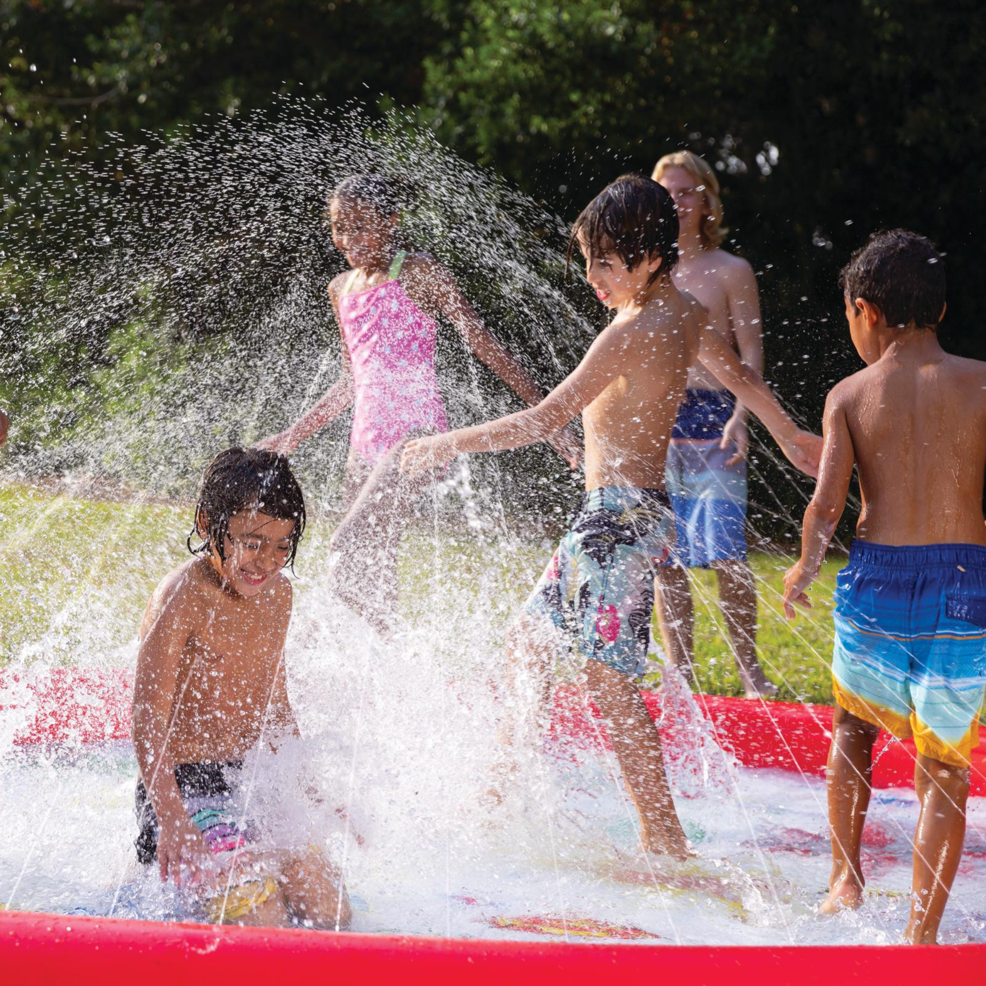 WOW Sports DC Comics Justice League 12ft Splash Pad and Wading Pool by Jupiter Gear