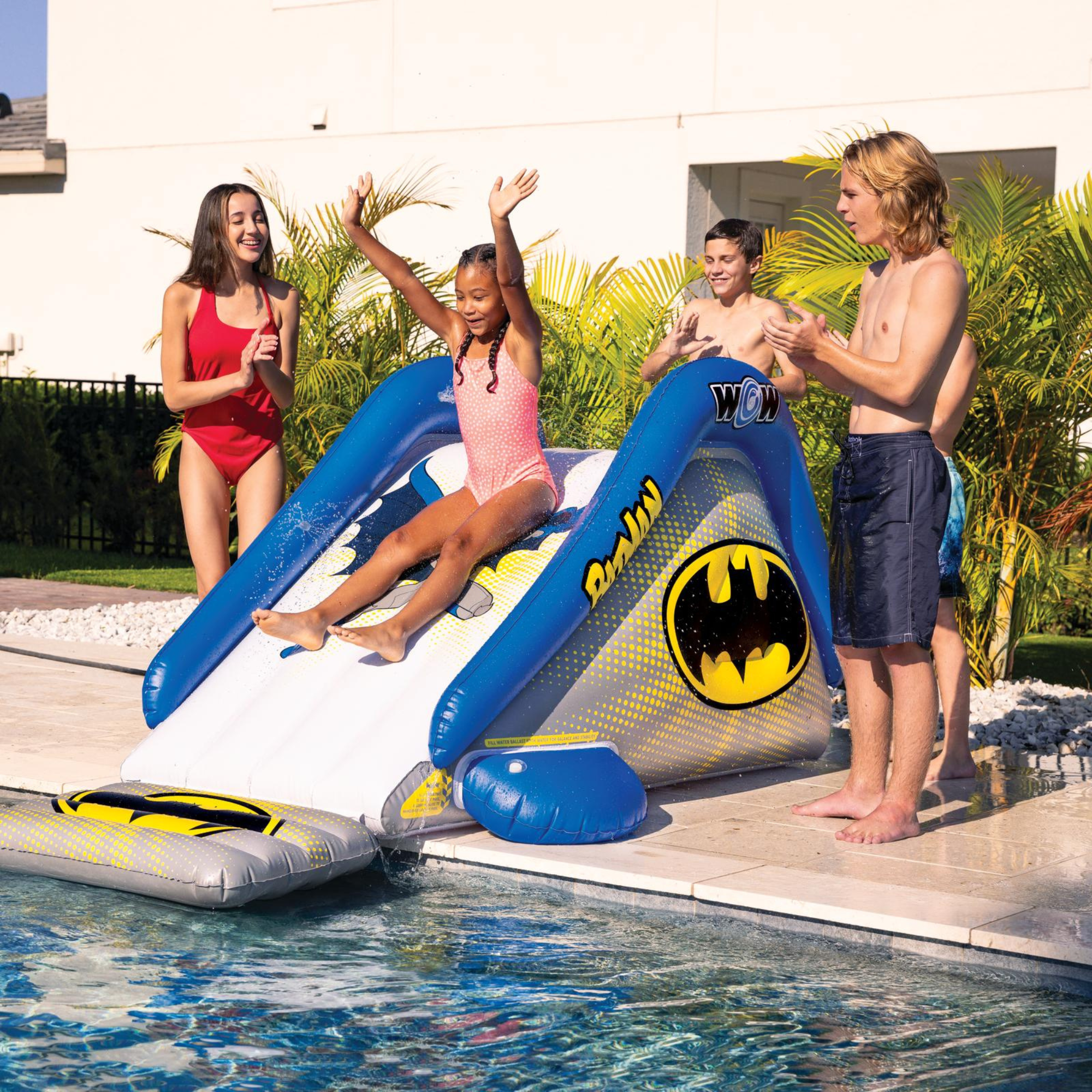 WOW Sports DC Comics Batman Large Inflatable Pool Slide by Jupiter Gear
