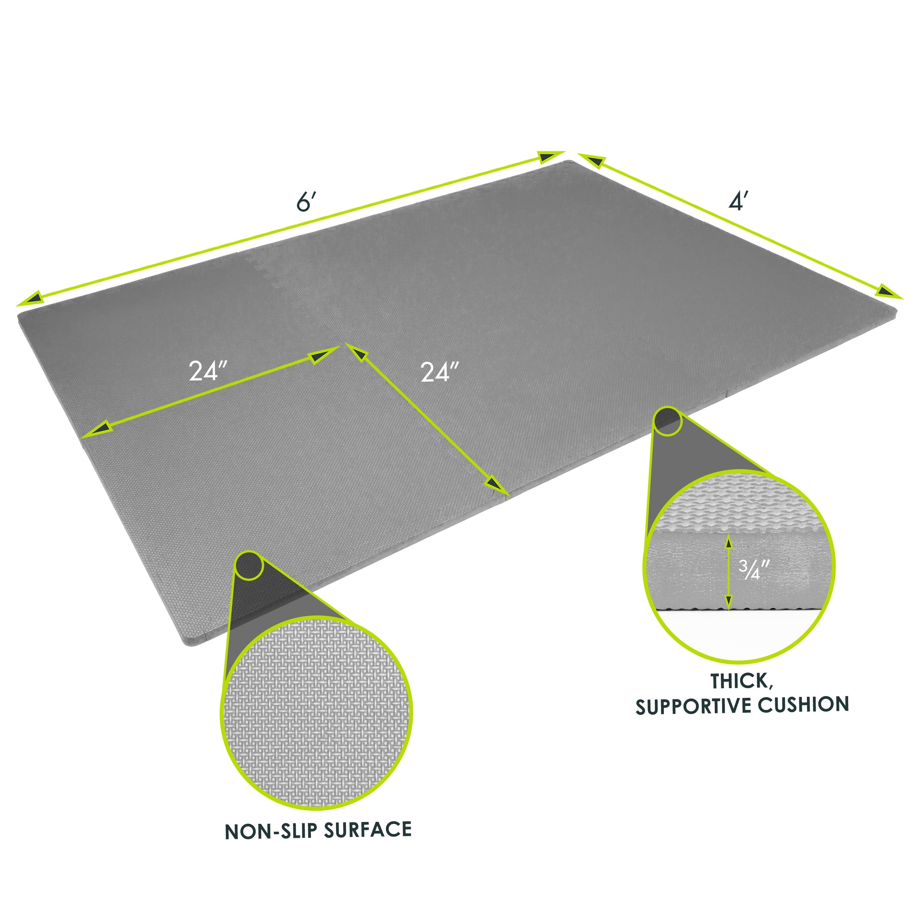ProsourceFit Exercise Puzzle Mat 0.75" by Jupiter Gear