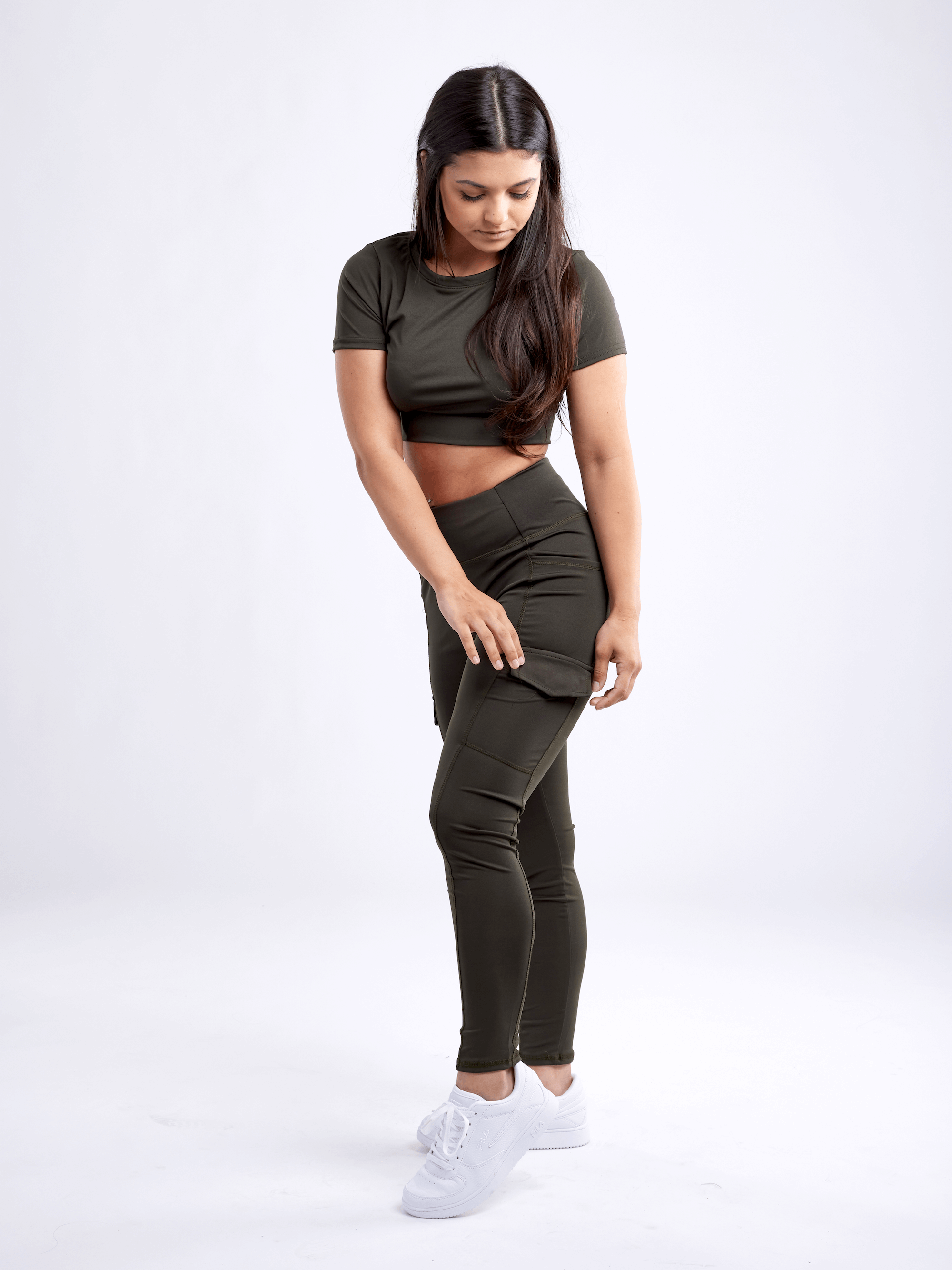 JupiterGear High-Waisted Leggings with Side Cargo Pockets by Jupiter Gear