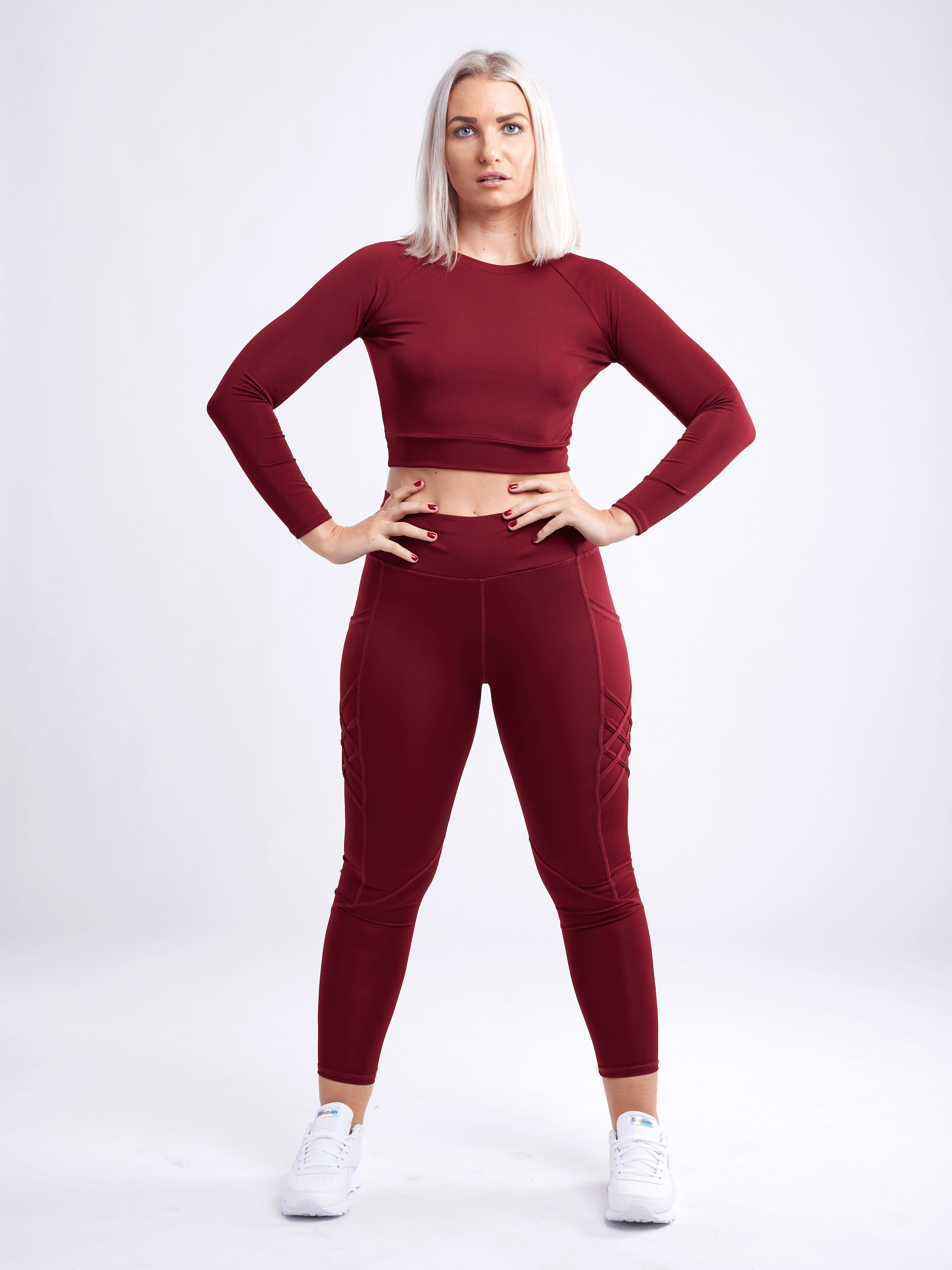 JupiterGear High-Waisted Criss-Cross Training Leggings with Hip Pockets by Jupiter Gear