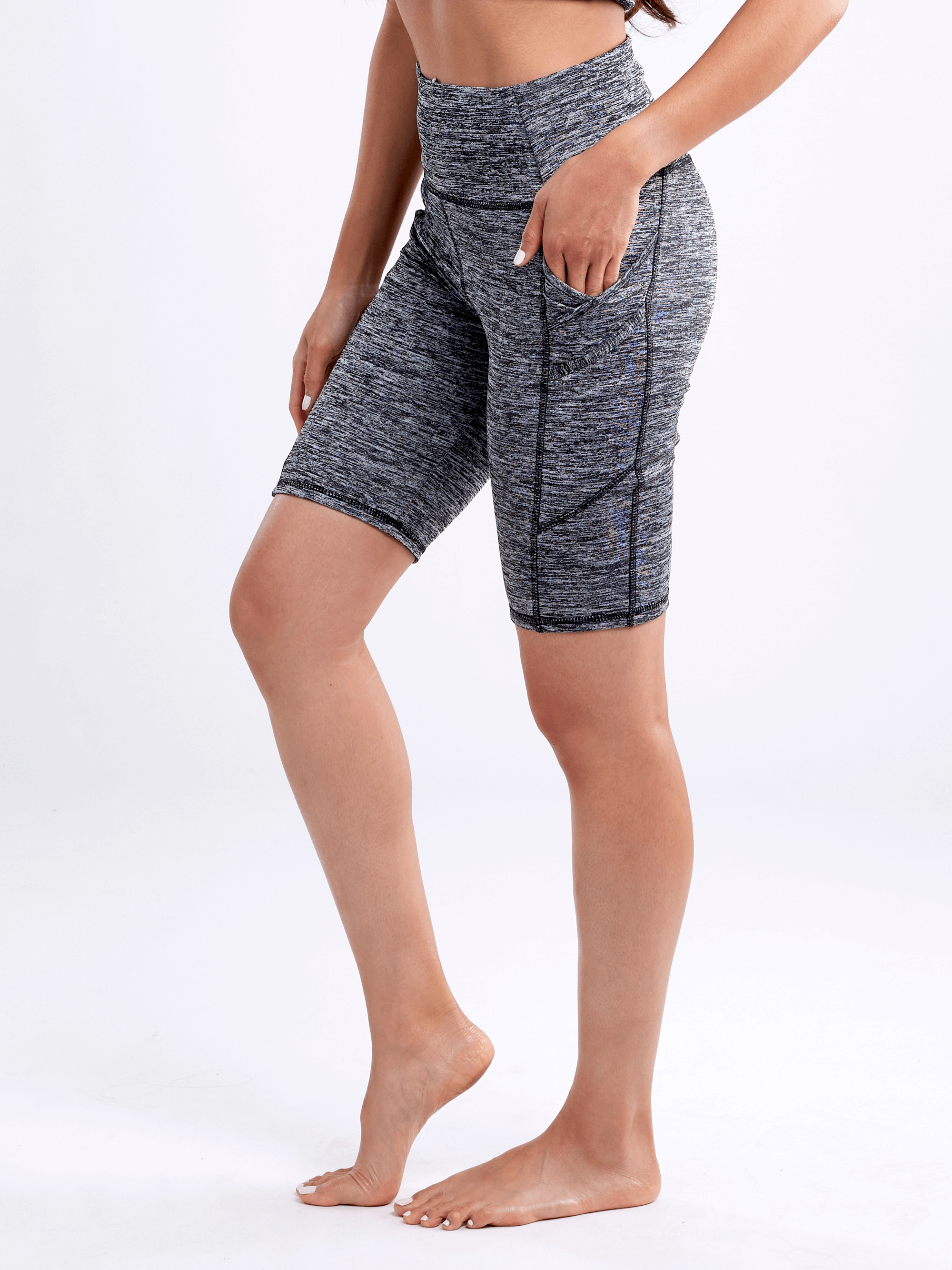 JupiterGear High-Waisted Sports Shorts with Double Side Pockets by Jupiter Gear
