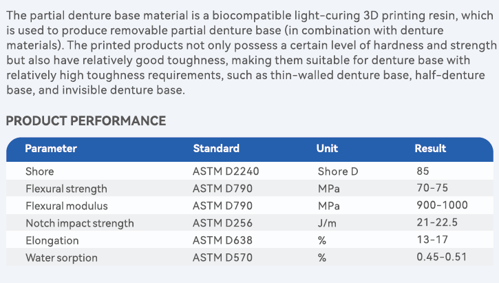 Invisible Denture Base Resin for DLP and LCD Printers 500g or 500ml