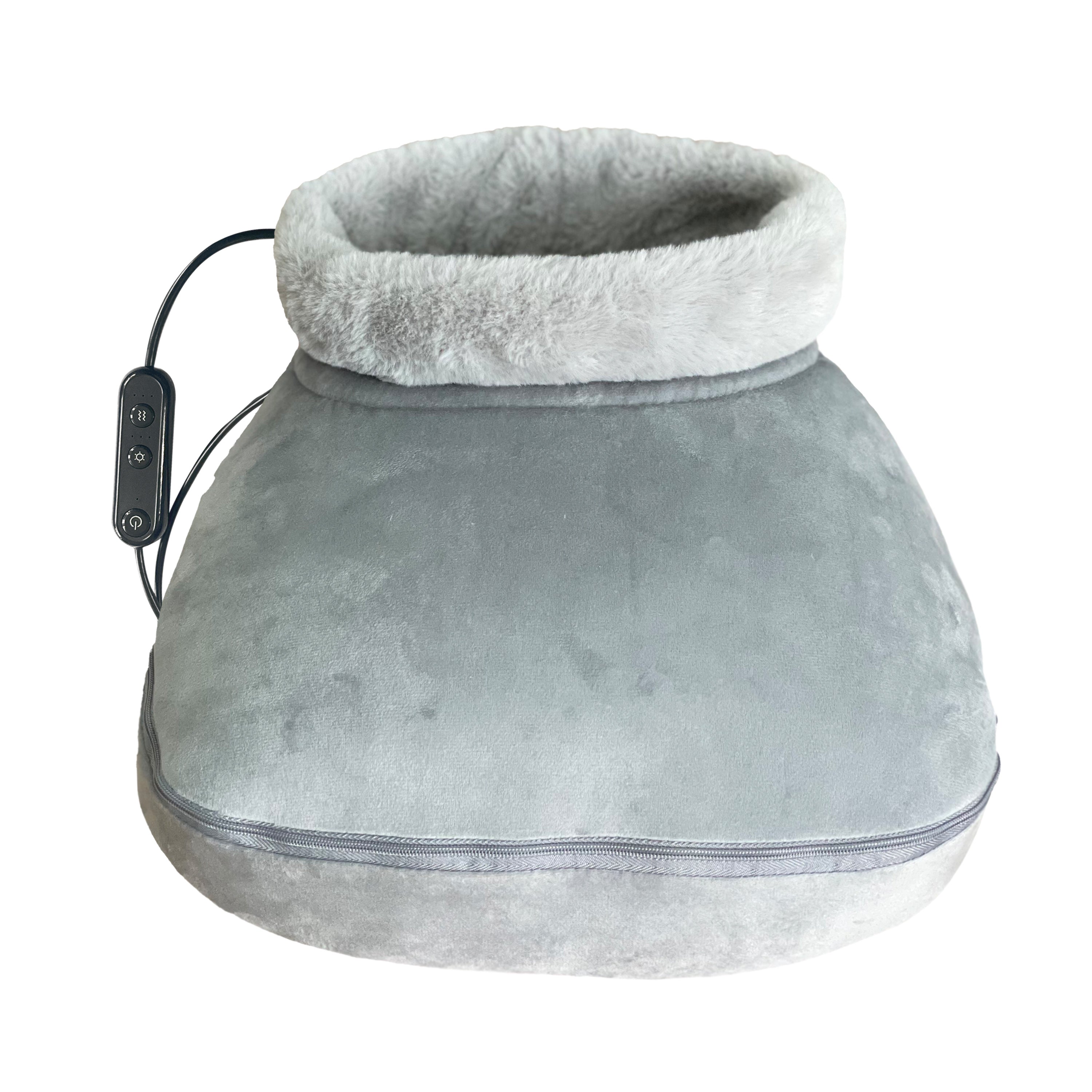 Heated Foot Massager with Remote Control, Folding Design, and Dual Motor Intensities by Pursonic