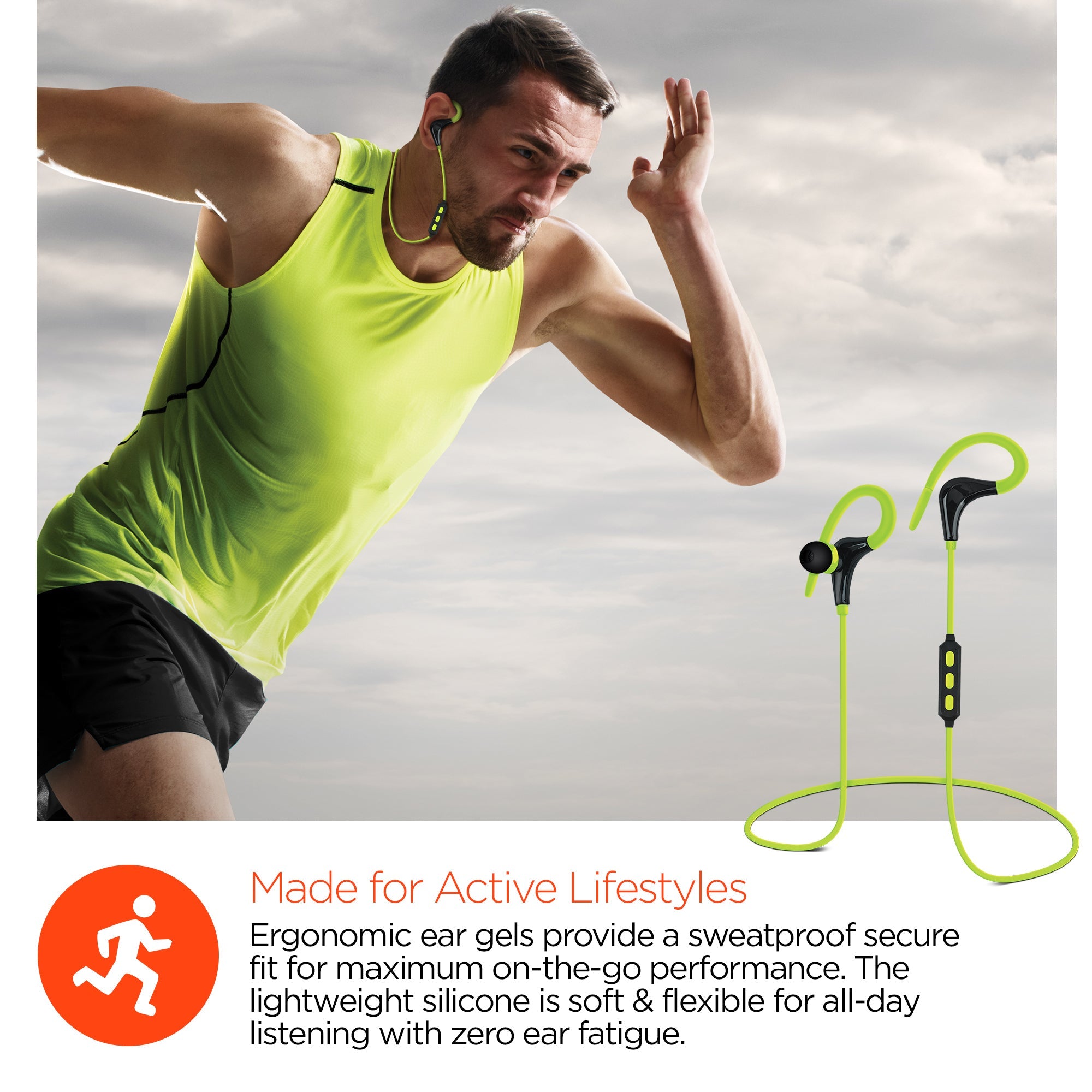 HyperGear Marathon Sport Wireless Bluetooth Earphones by Jupiter Gear